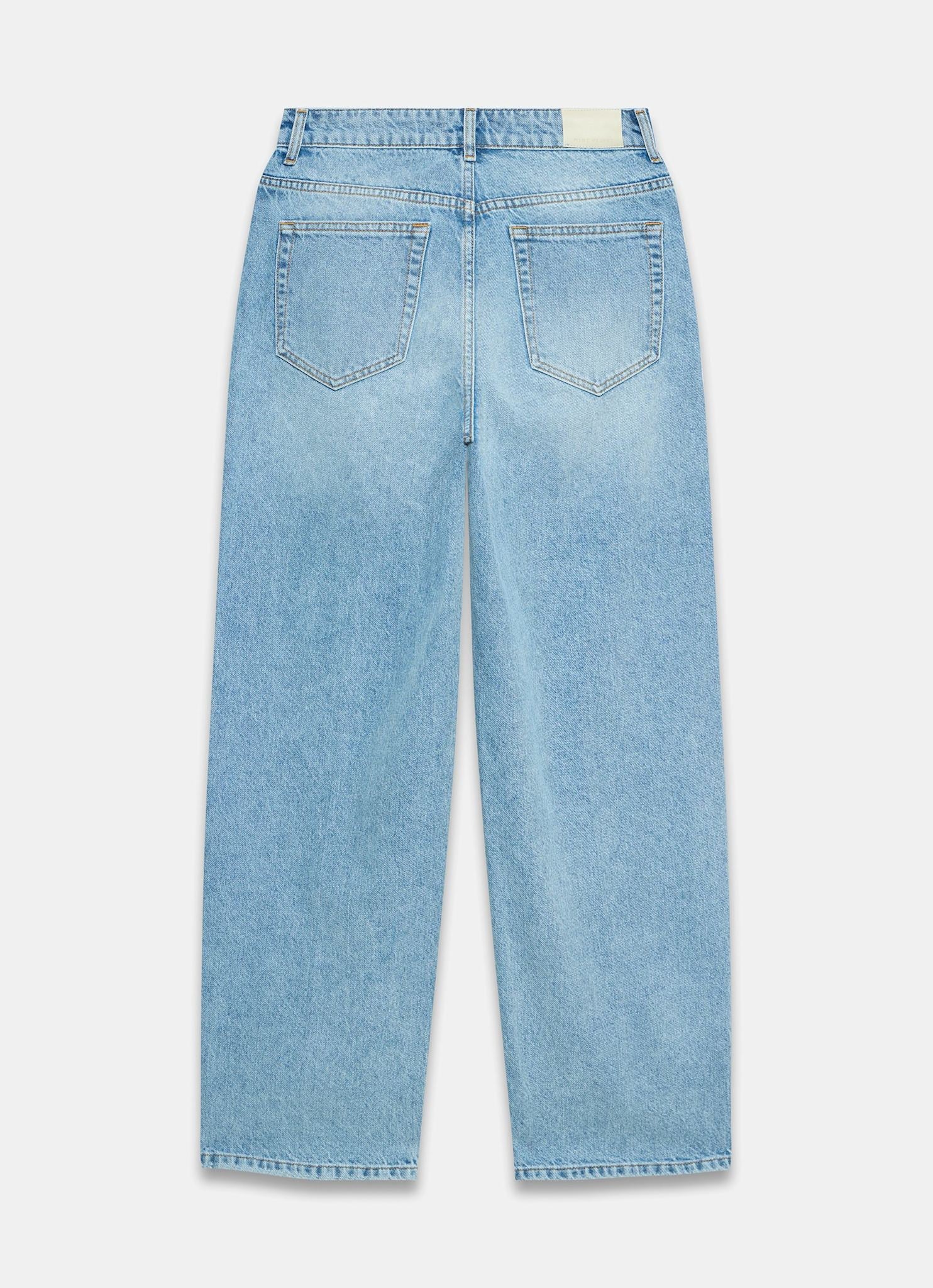 Light Indigo Wash Side Trim Boyfriend Jeans