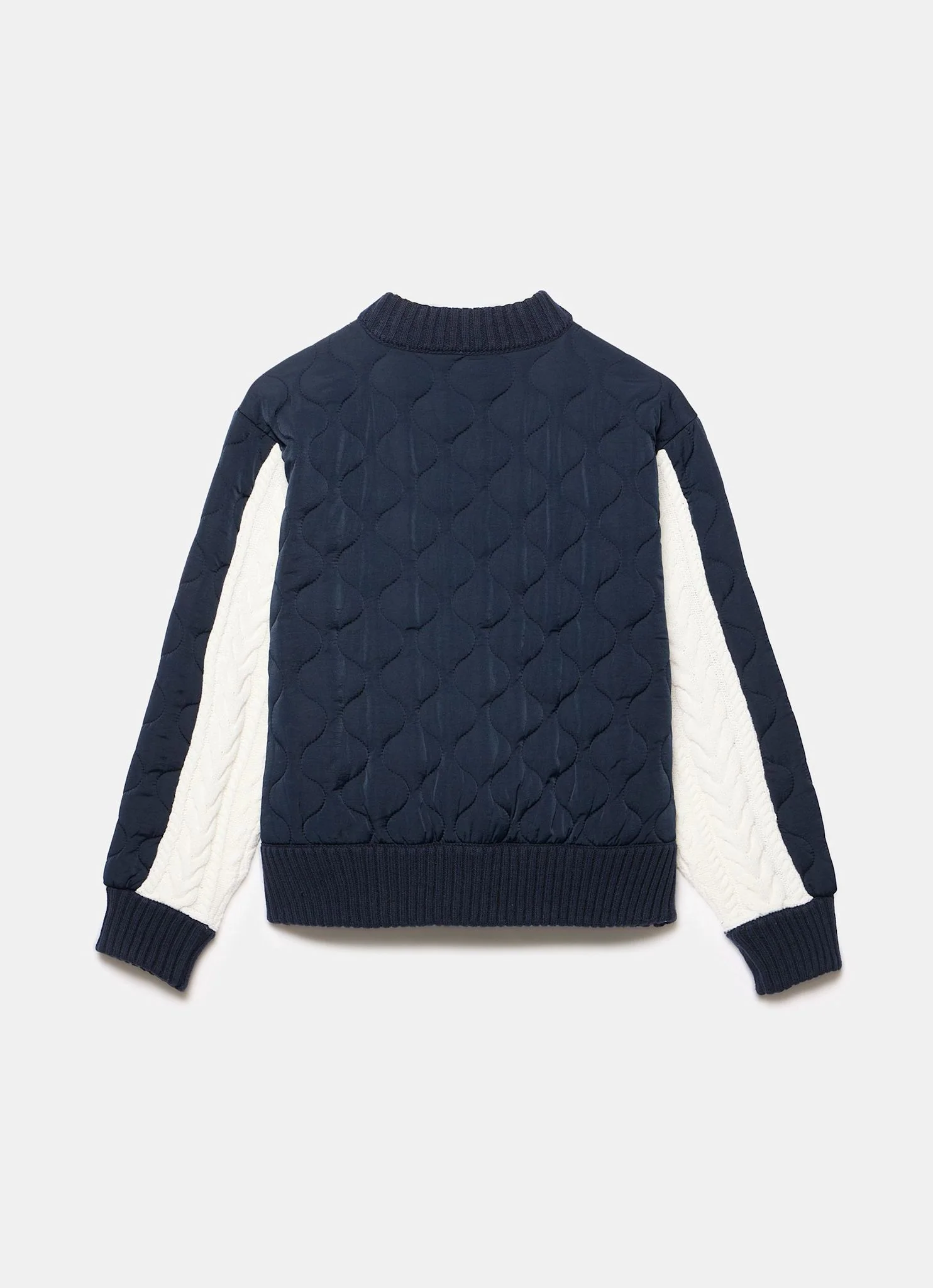 8438-navy-quilted-cable-knit-jacket-8.webp Navy Quilted Cable Knit Jacket