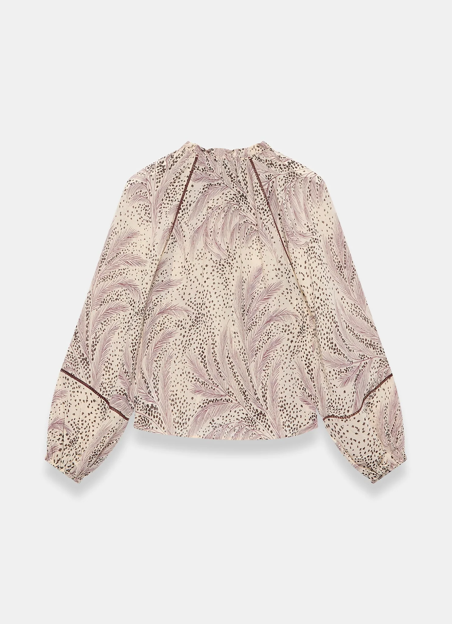 8516-cream-feather-print-blouse-7.webp Cream Feather Print Blouse