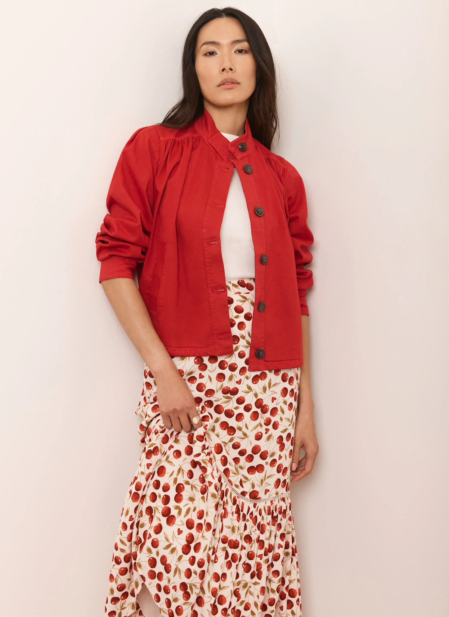8528-red-cherry-print-skirt-5.webp Red Cherry Print Skirt