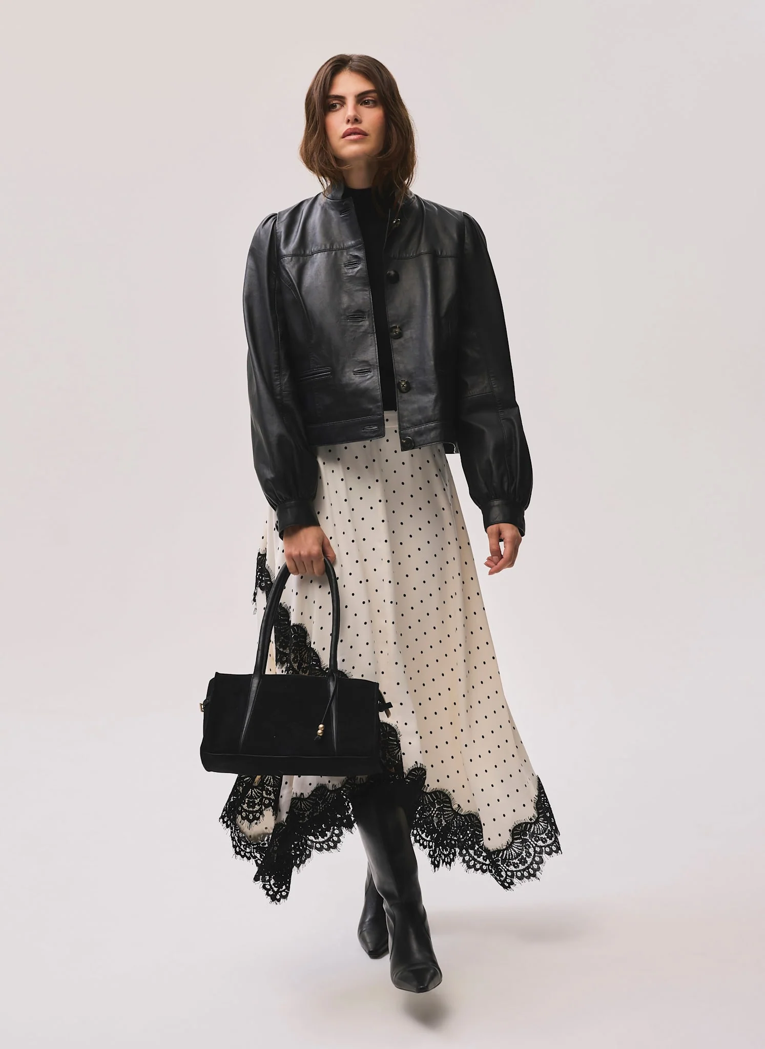 8544-cream-polka-dot-lace-trim-maxi-skirt-2.webp Cream Polka Dot Lace Trim Maxi Skirt