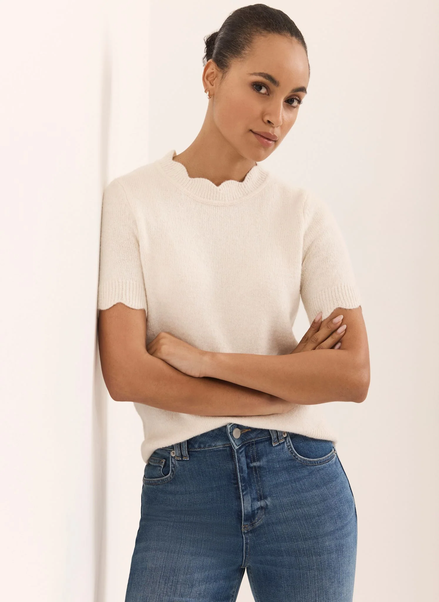 8552-cream-scallop-knit-top-1.webp Cream Scallop Knit Top