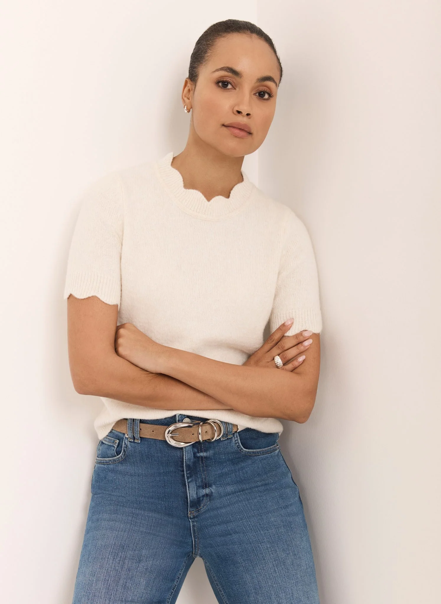 8552-cream-scallop-knit-top-4.webp Cream Scallop Knit Top