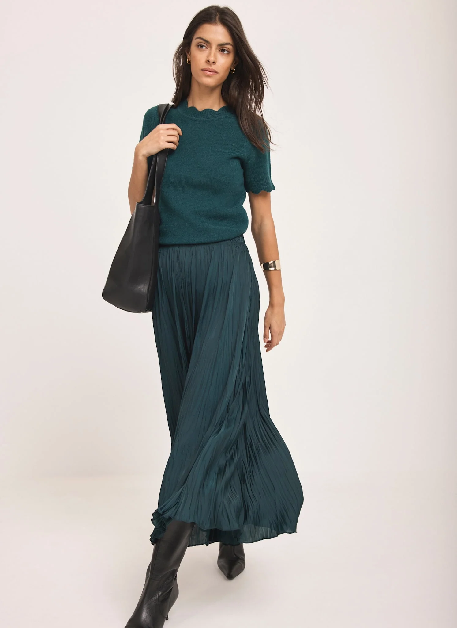 8558-teal-scallop-knit-top-5.webp Teal Scallop Knit Top
