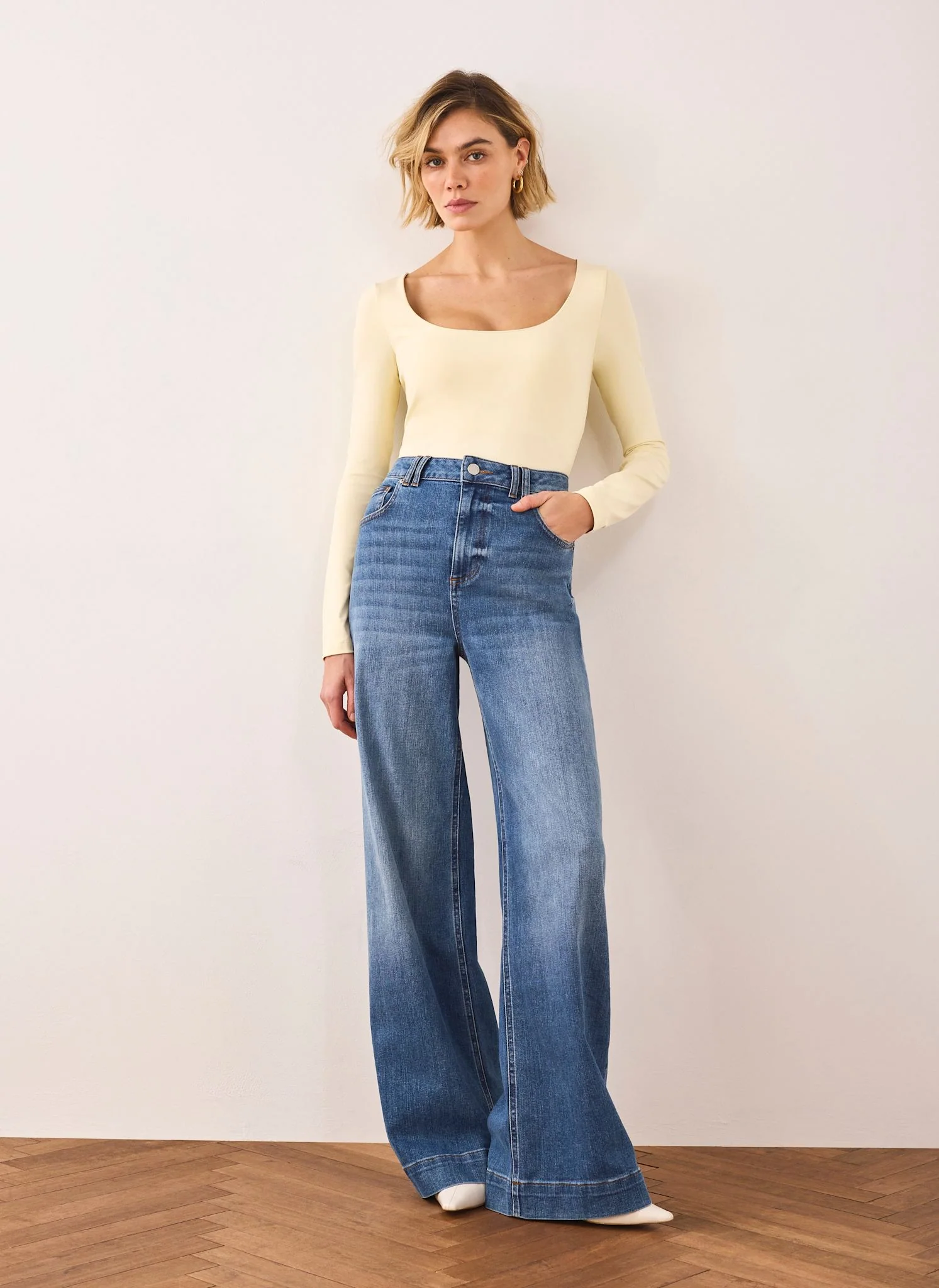 8564-butter-yellow-layering-scoop-neck-top-4.webp Butter Yellow Layering Scoop Neck Top