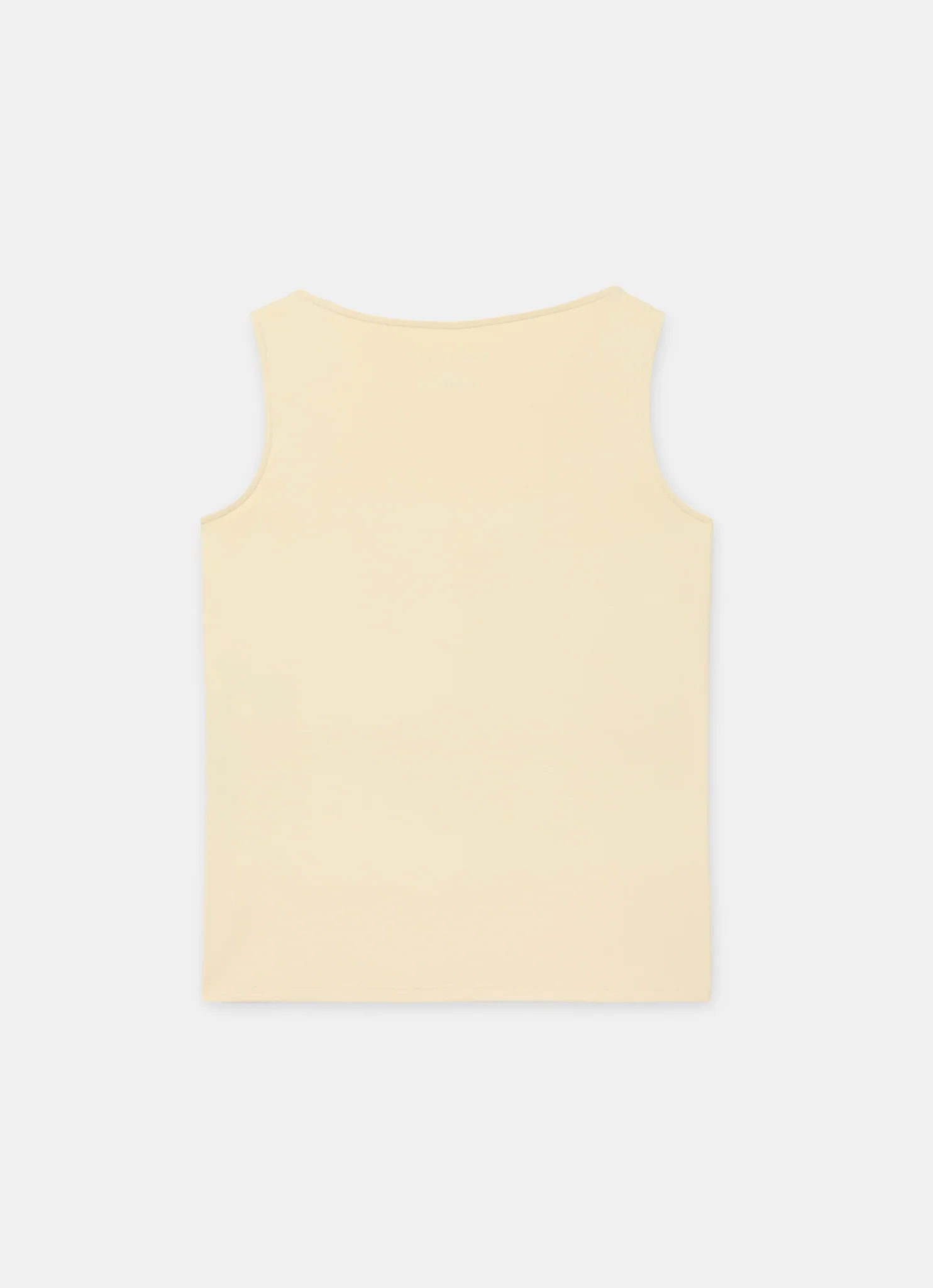 Butter Yellow Layering Scoop Neck Vest