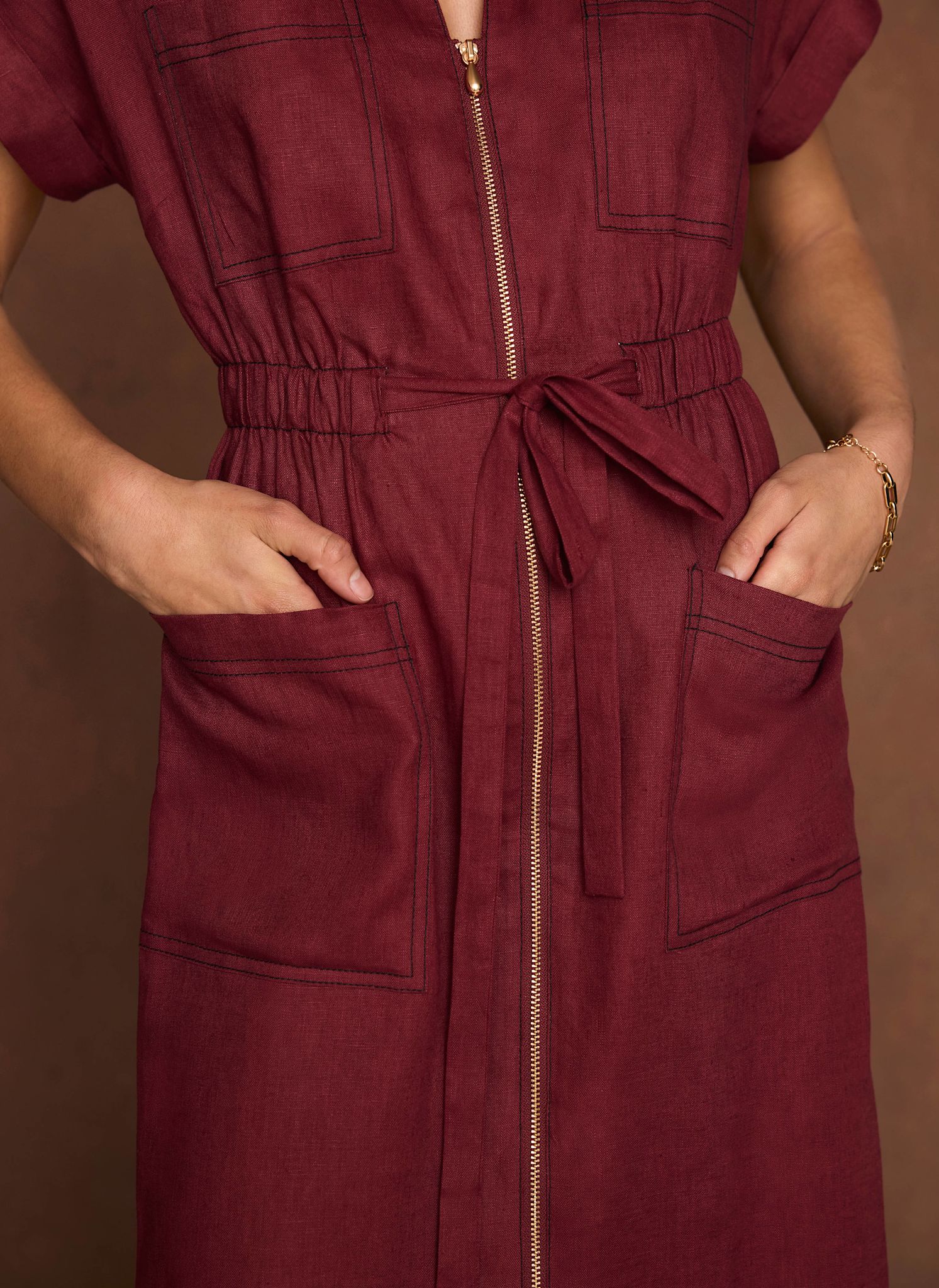 8600-burgundy-linen-midi-shirt-dress-3.jpg Burgundy Linen Midi Shirt Dress