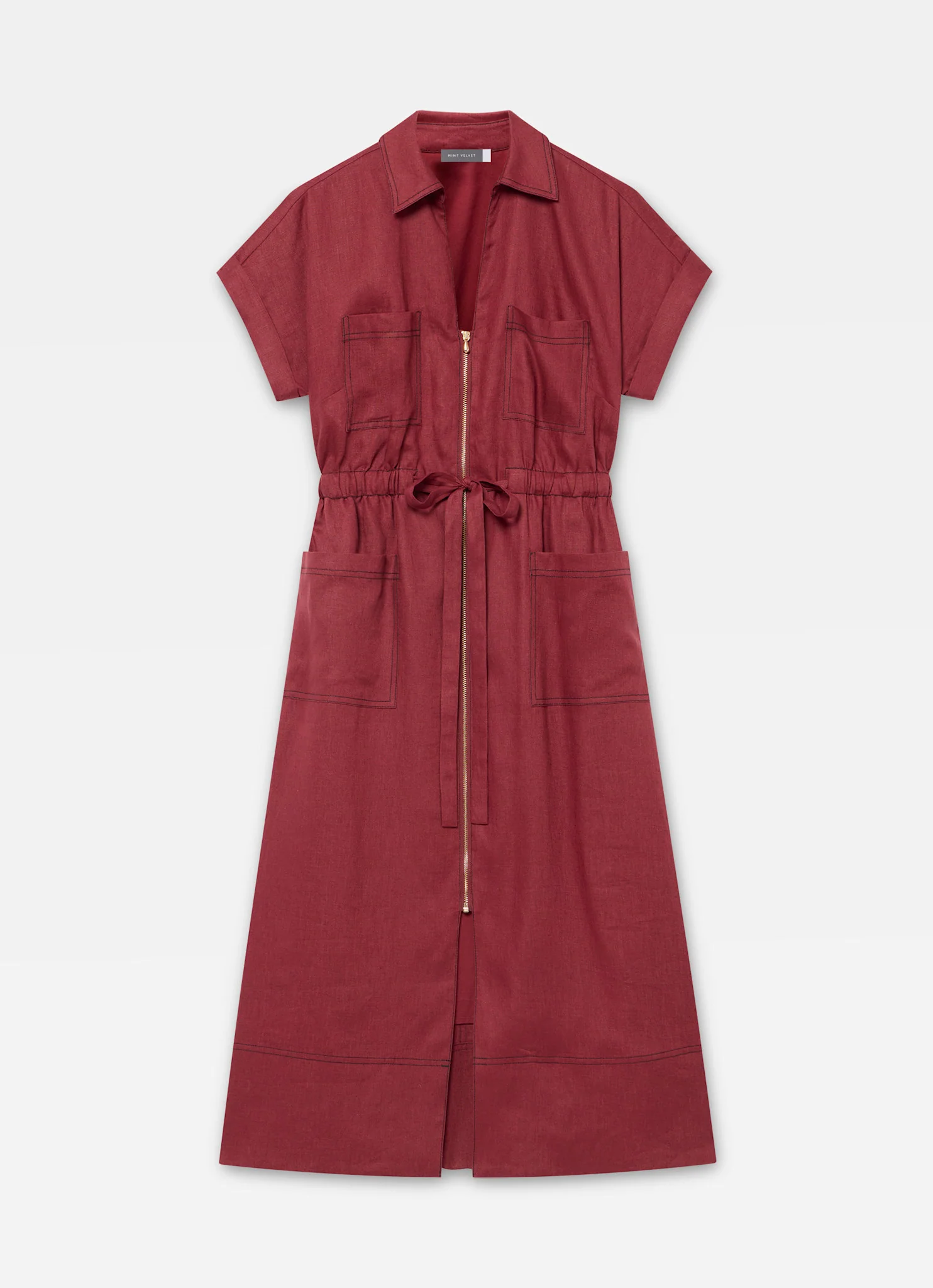 8600-burgundy-linen-midi-shirt-dress-7.webp Burgundy Linen Midi Shirt Dress