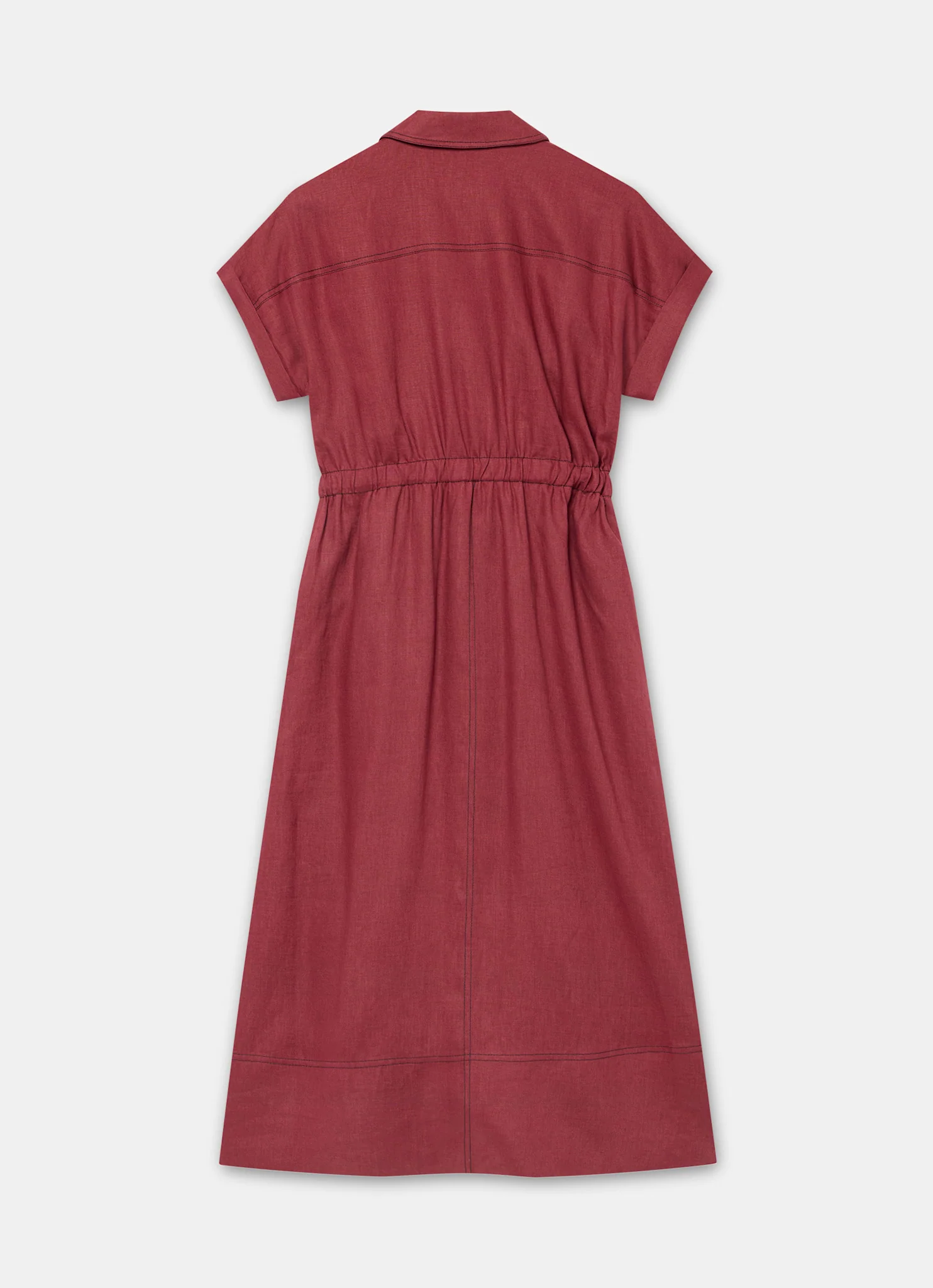 8600-burgundy-linen-midi-shirt-dress-8.webp Burgundy Linen Midi Shirt Dress