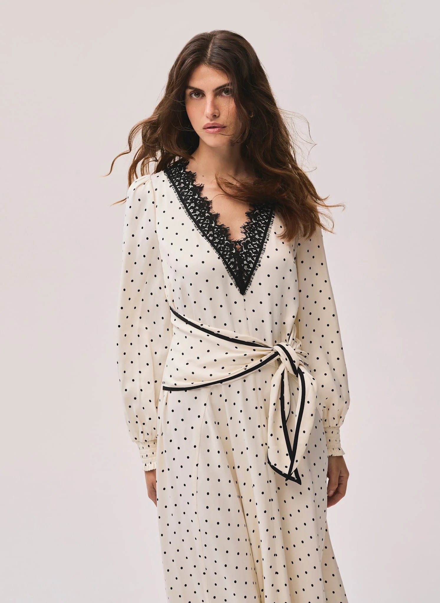 8616-cream-polka-dot-tie-maxi-dress-3.webp Cream Polka Dot Tie Maxi Dress