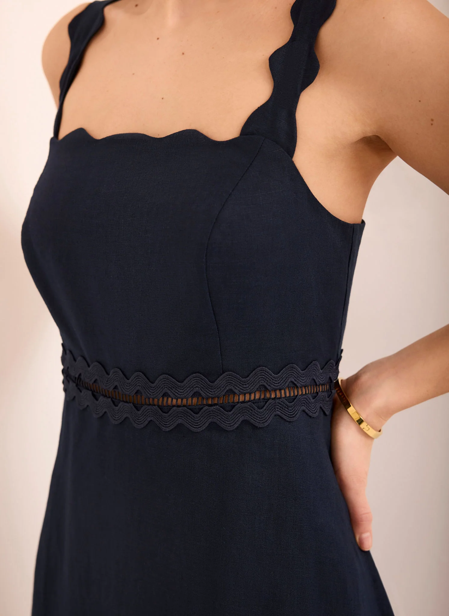 8632-navy-linen-scallop-trim-midi-dress-3.webp Navy Linen Scallop Trim Midi Dress