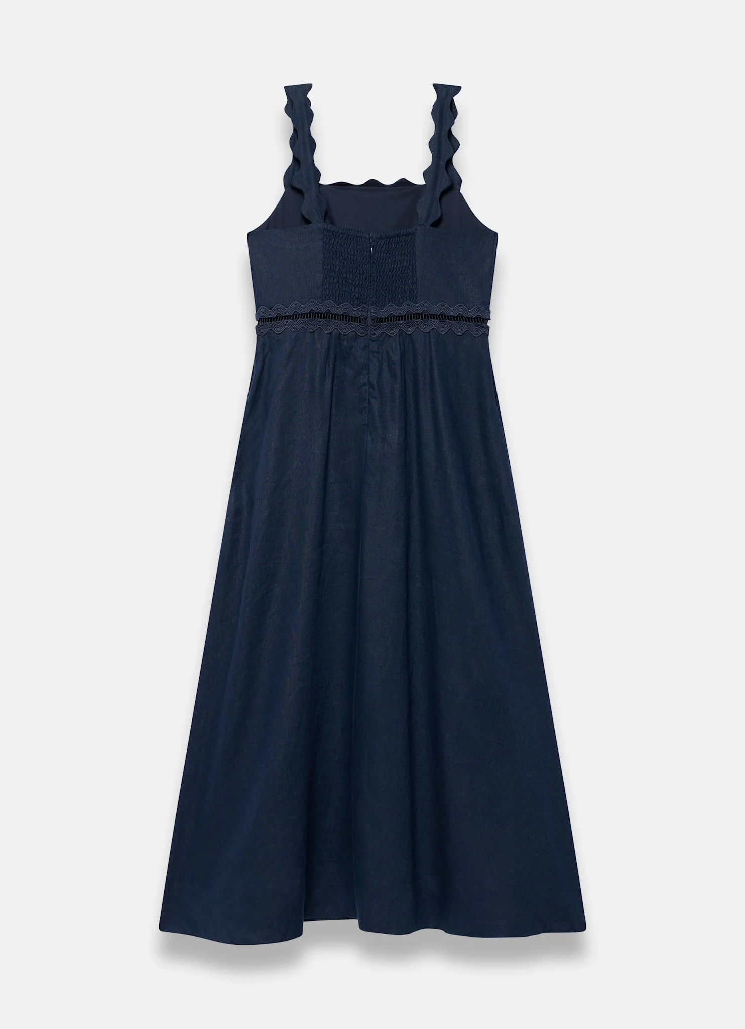 8632-navy-linen-scallop-trim-midi-dress-8.webp Navy Linen Scallop Trim Midi Dress