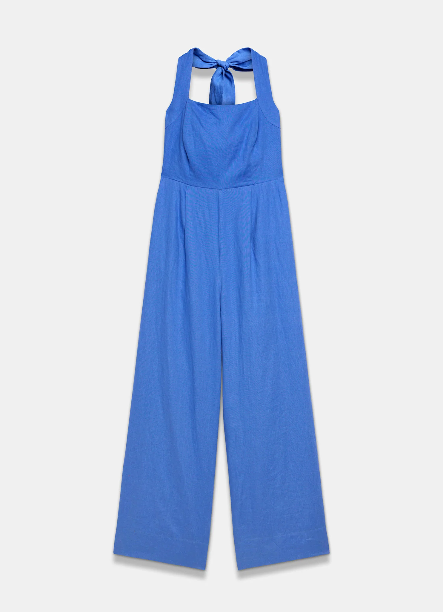 8640-blue-linen-halter-jumpsuit-7.webp Blue Linen Halter Jumpsuit