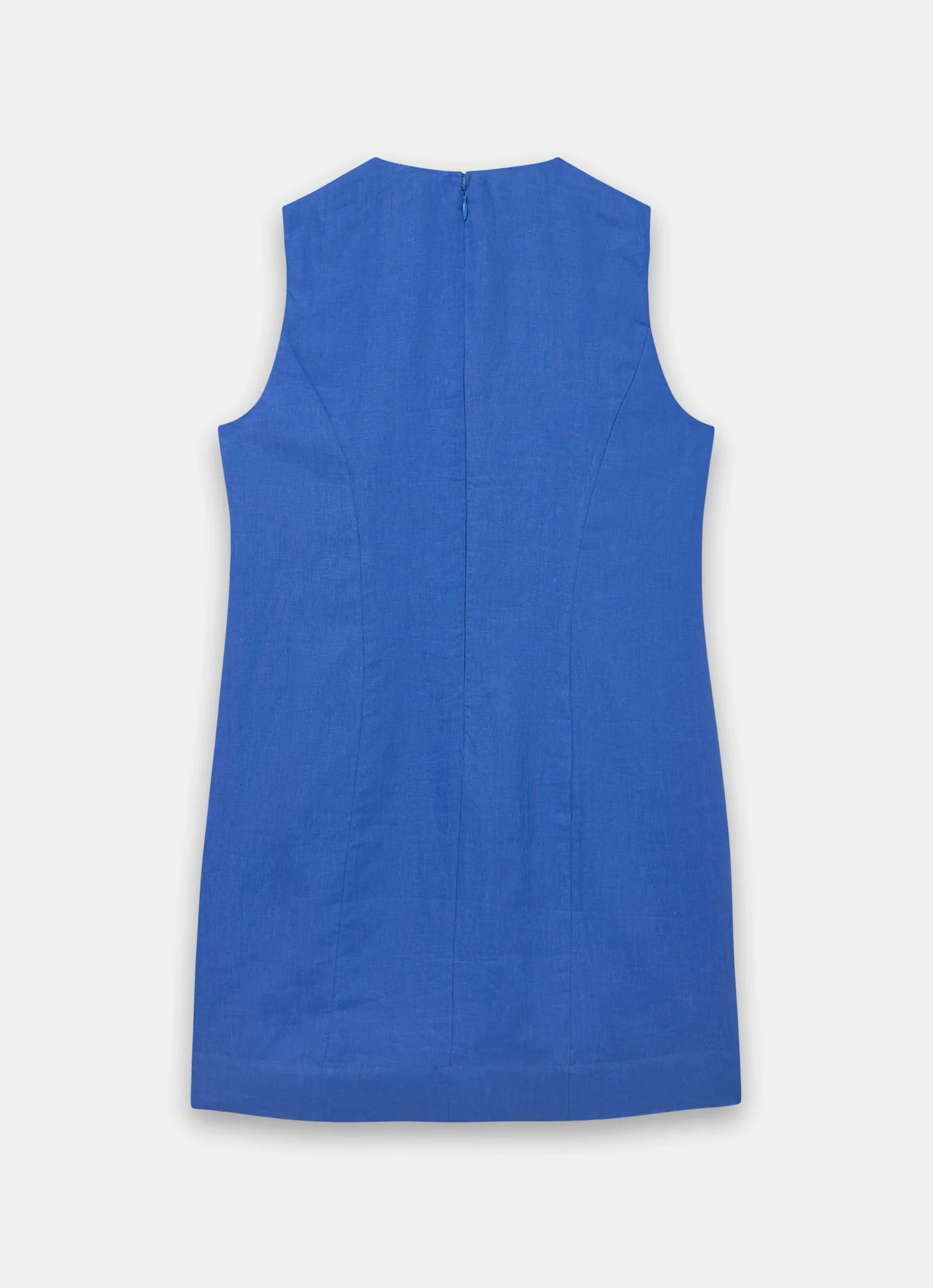 8648-blue-linen-sunray-button-mini-dress-7.webp Blue Linen Sunray Button Mini Dress
