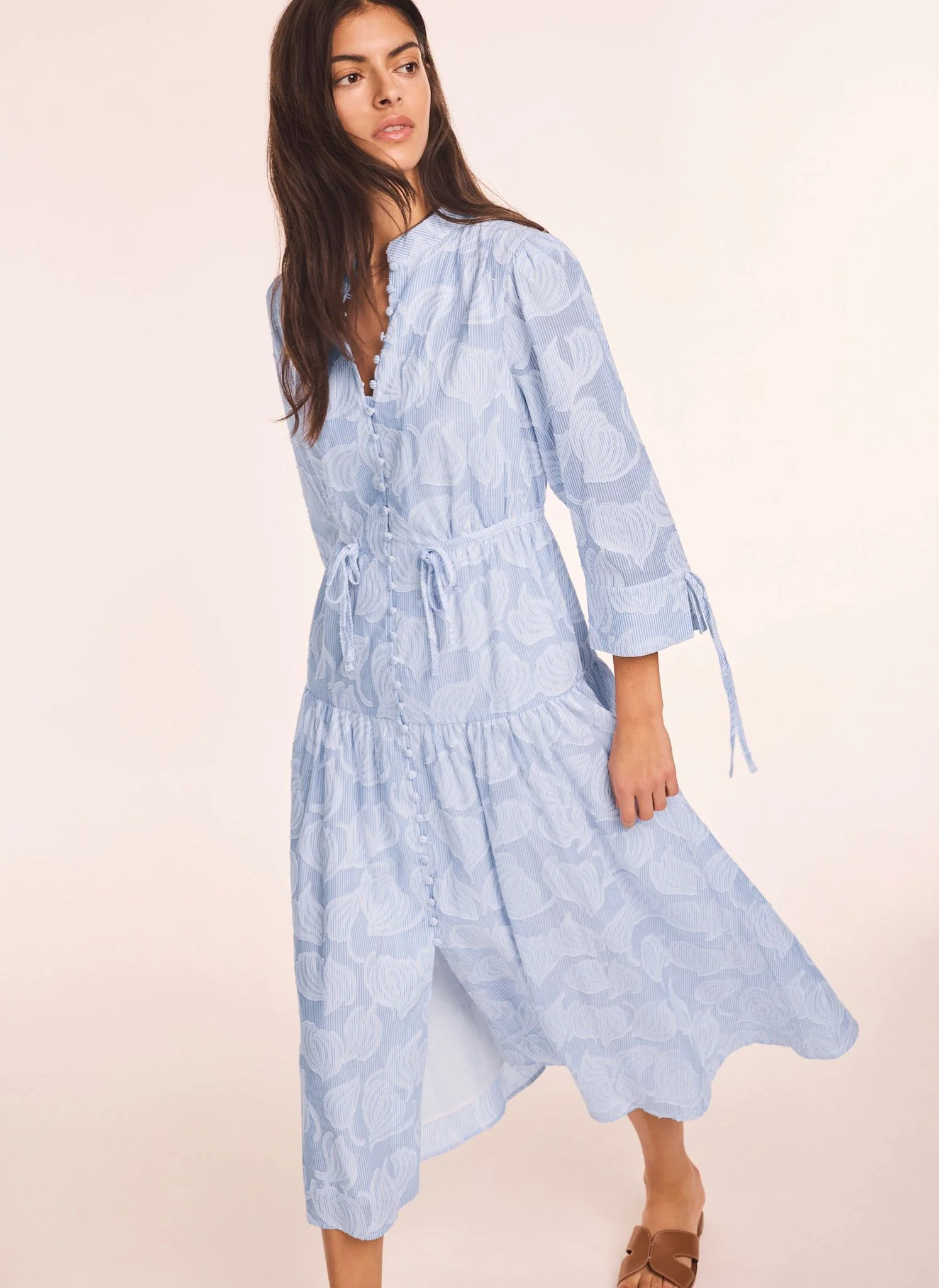 8664-blue-cotton-floral-shirt-midi-dress-5.webp Blue Cotton Floral Shirt Midi Dress