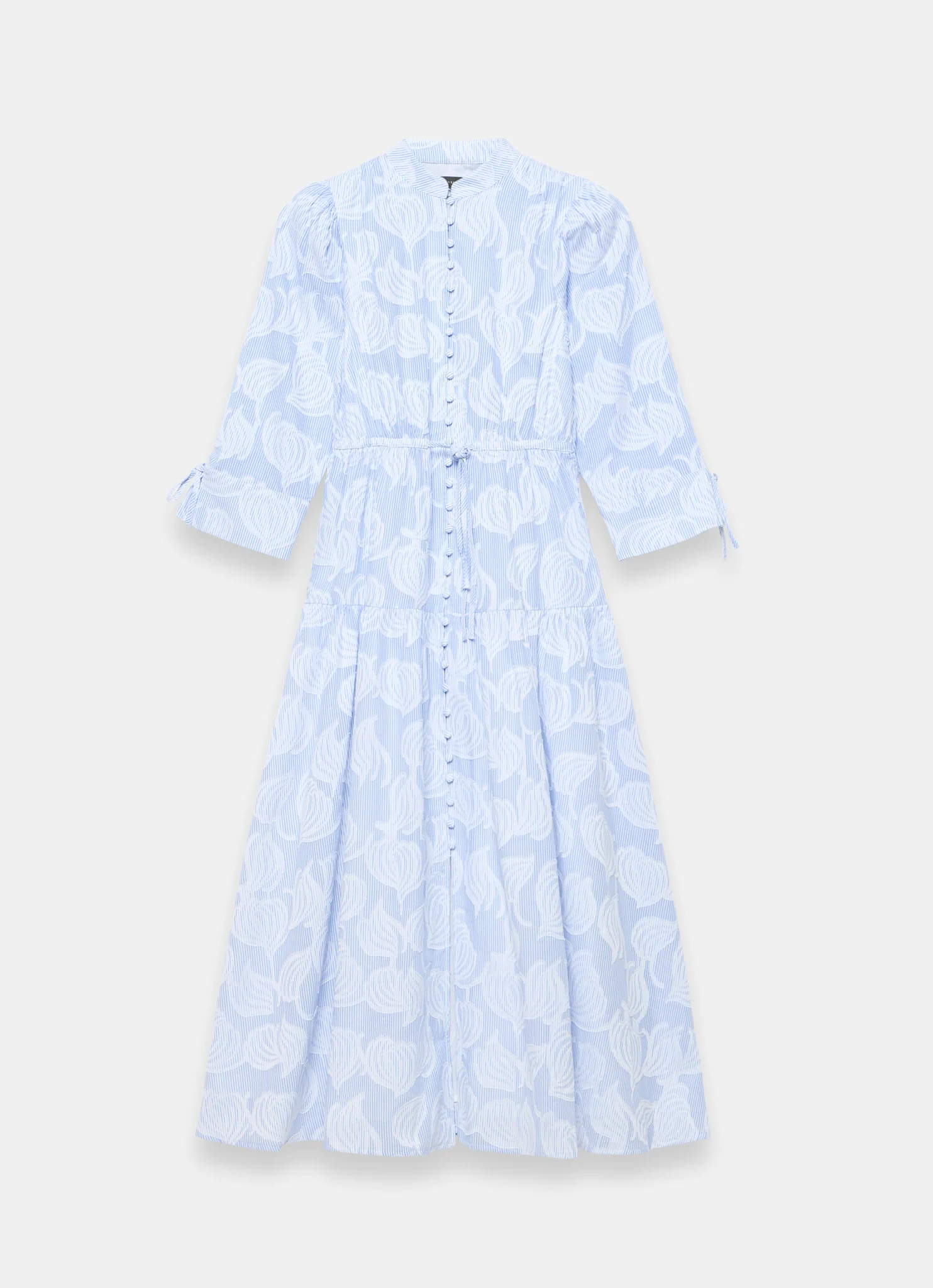 8664-blue-cotton-floral-shirt-midi-dress-6.webp Blue Cotton Floral Shirt Midi Dress