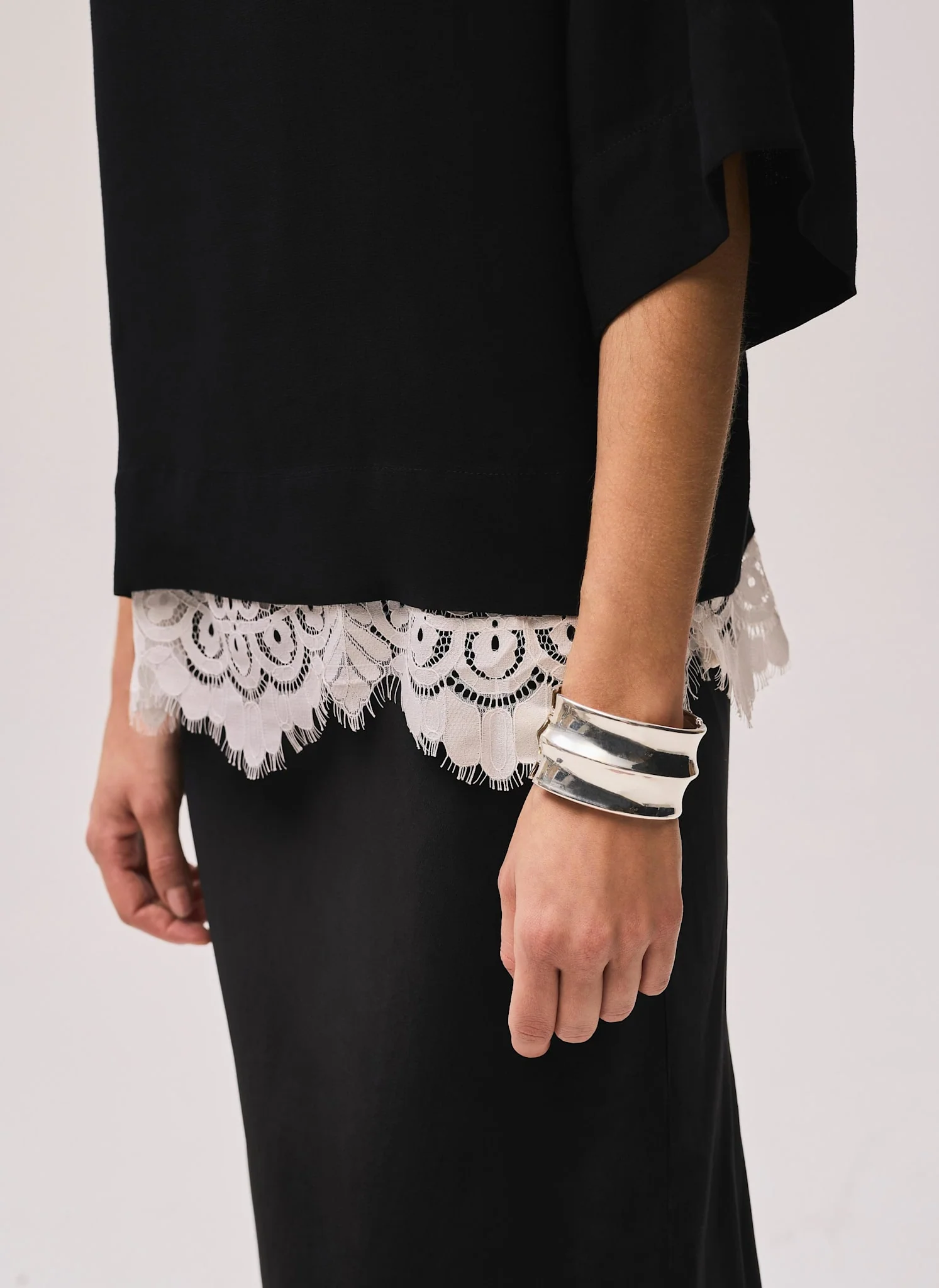 8702-black-satin-lace-trim-top-3.webp Black Satin Lace Trim Top