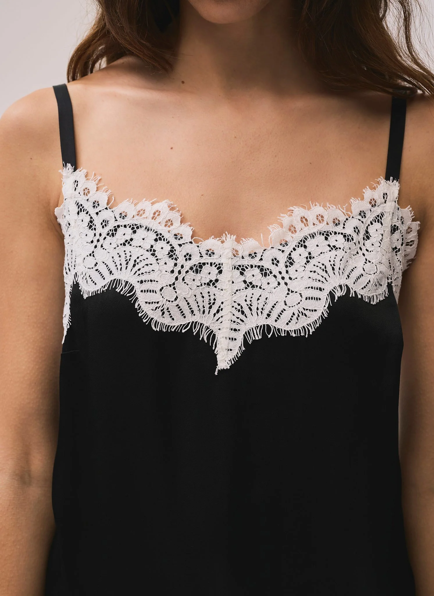 8708-black-satin-lace-camisole-top-4.webp Black Satin Lace Camisole Top
