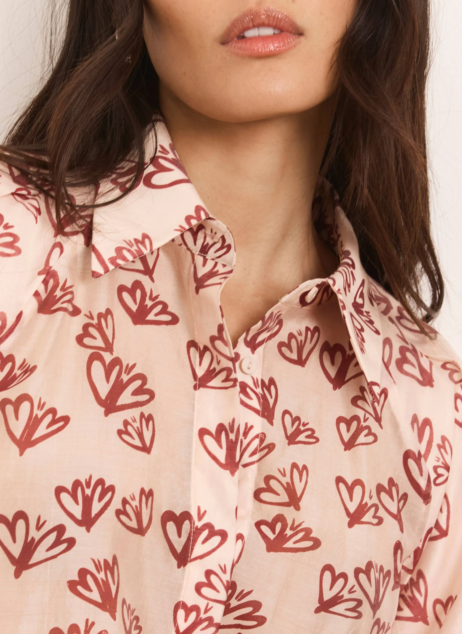 8720-pink-heart-print-puff-sleeve-shirt-6.webp Pink Heart Print Puff Sleeve Shirt
