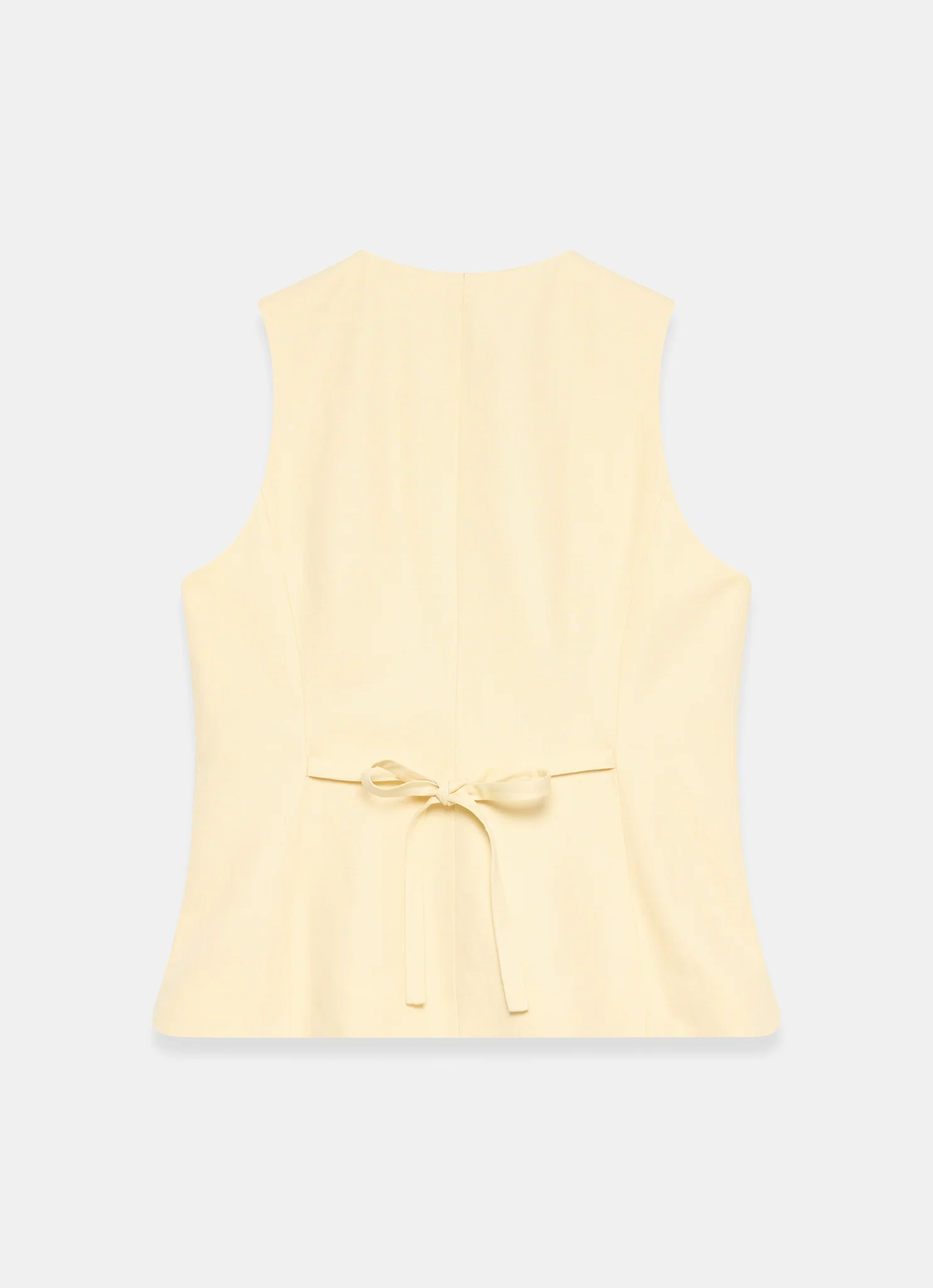 8778-yellow-linen-blend-longline-waistcoat-8.webp Yellow Linen Blend Longline Waistcoat