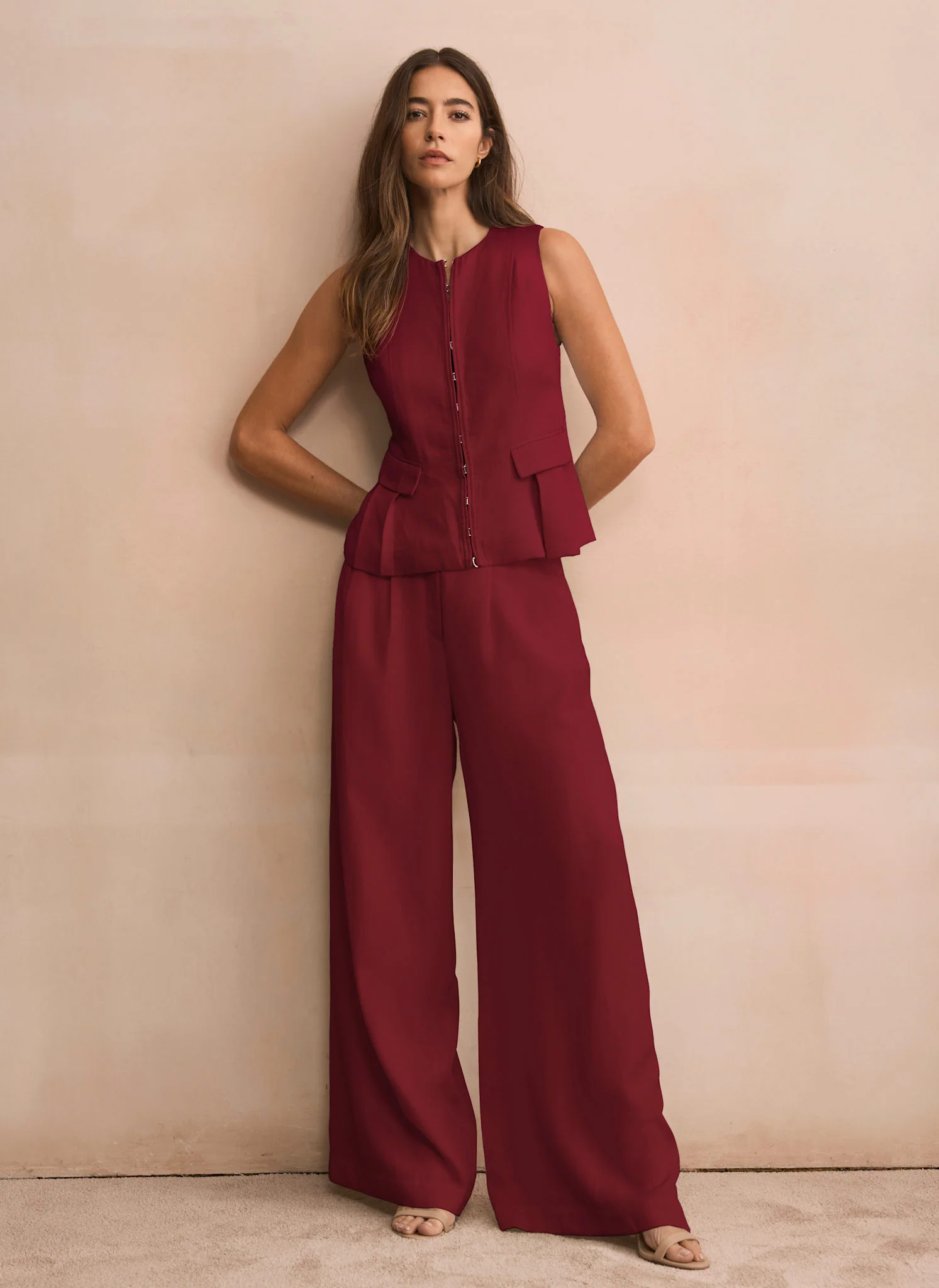 8900-burgundy-darted-wide-leg-trousers-3.webp Burgundy Darted Wide Leg Trousers