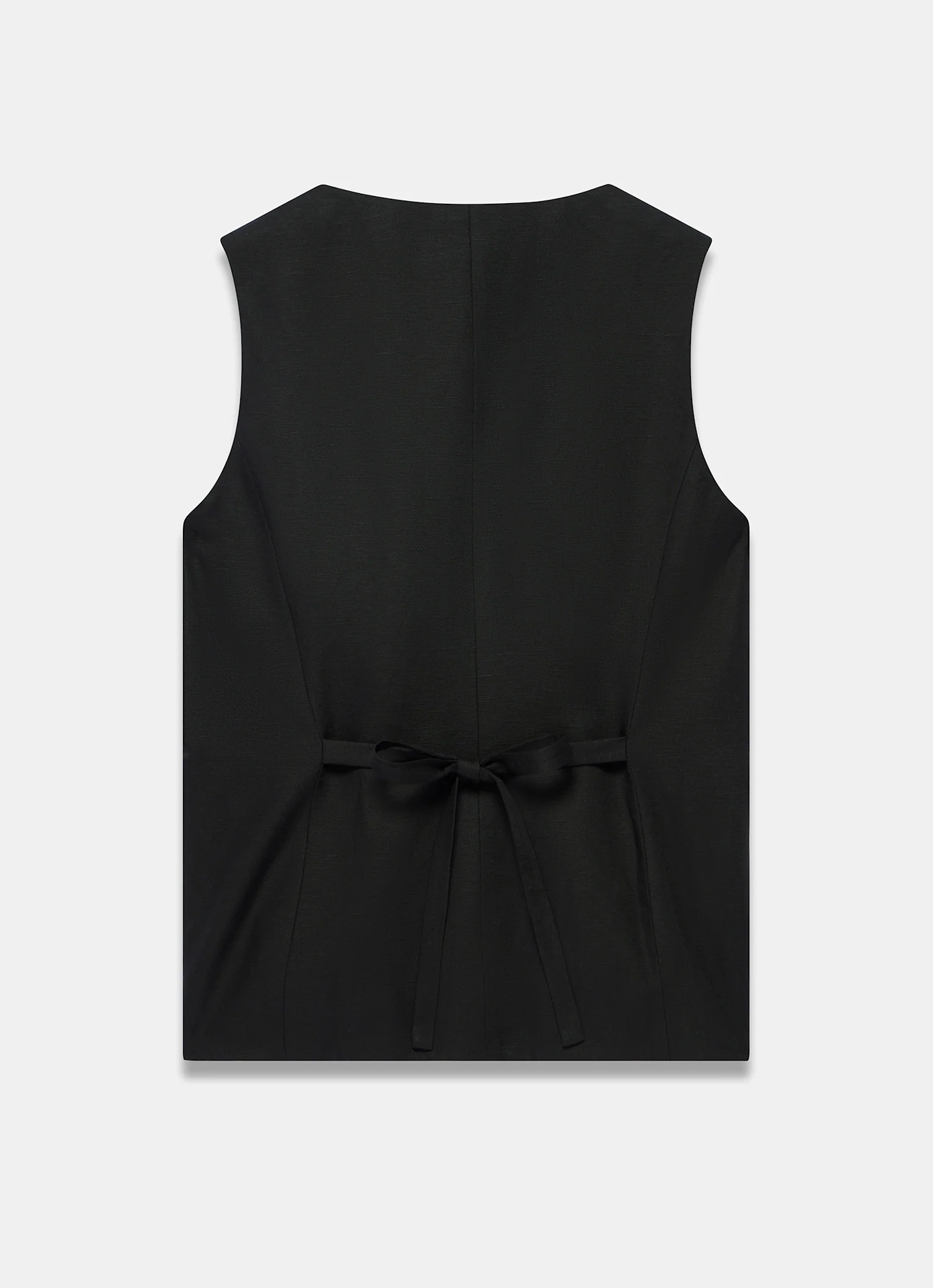 896-black-linen-blend-button-detail-waistcoat-8.webp Black Linen Blend Button Detail Waistcoat