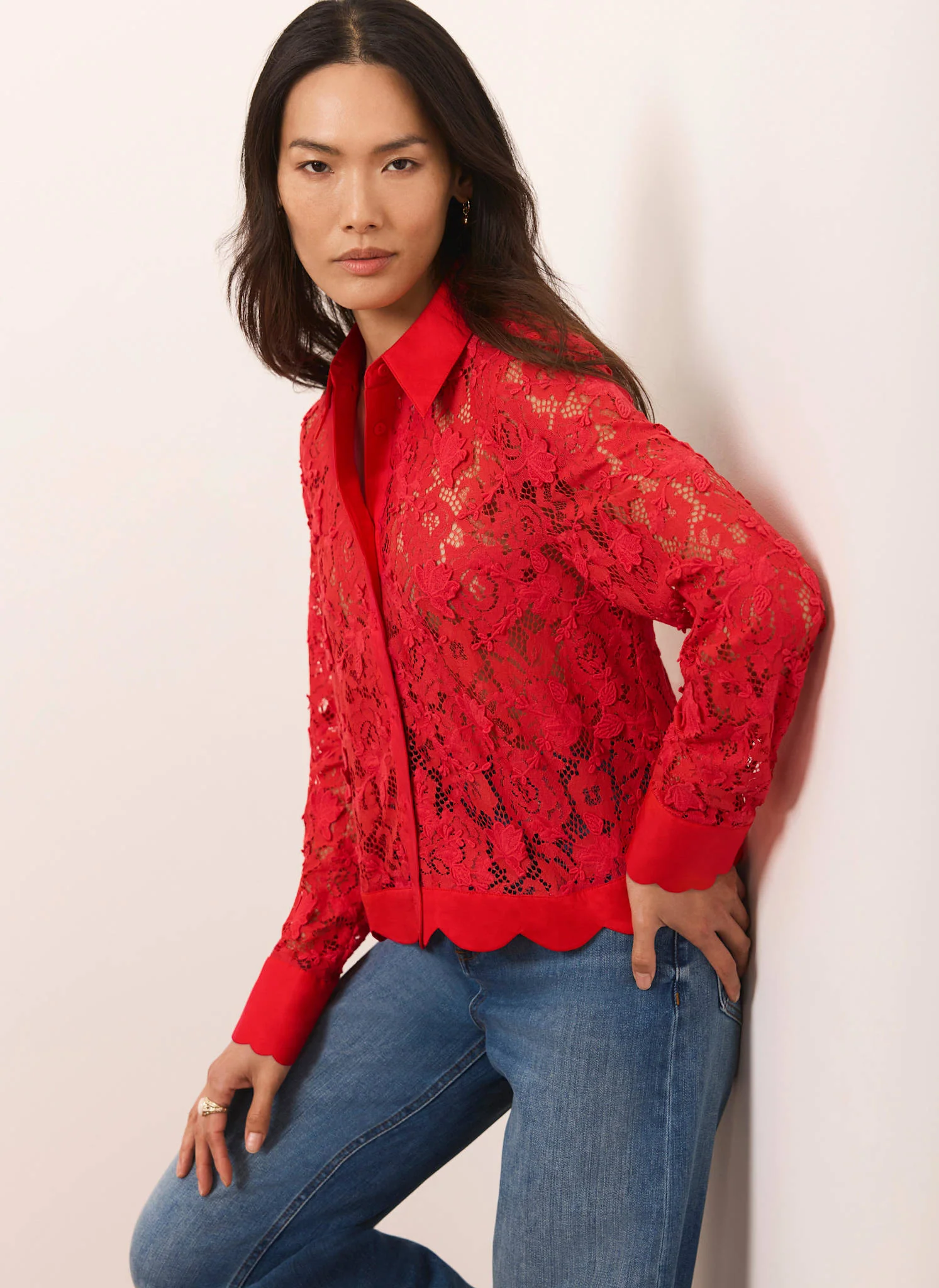 9024-red-lace-cropped-shirt-2.webp Red Lace Cropped Shirt