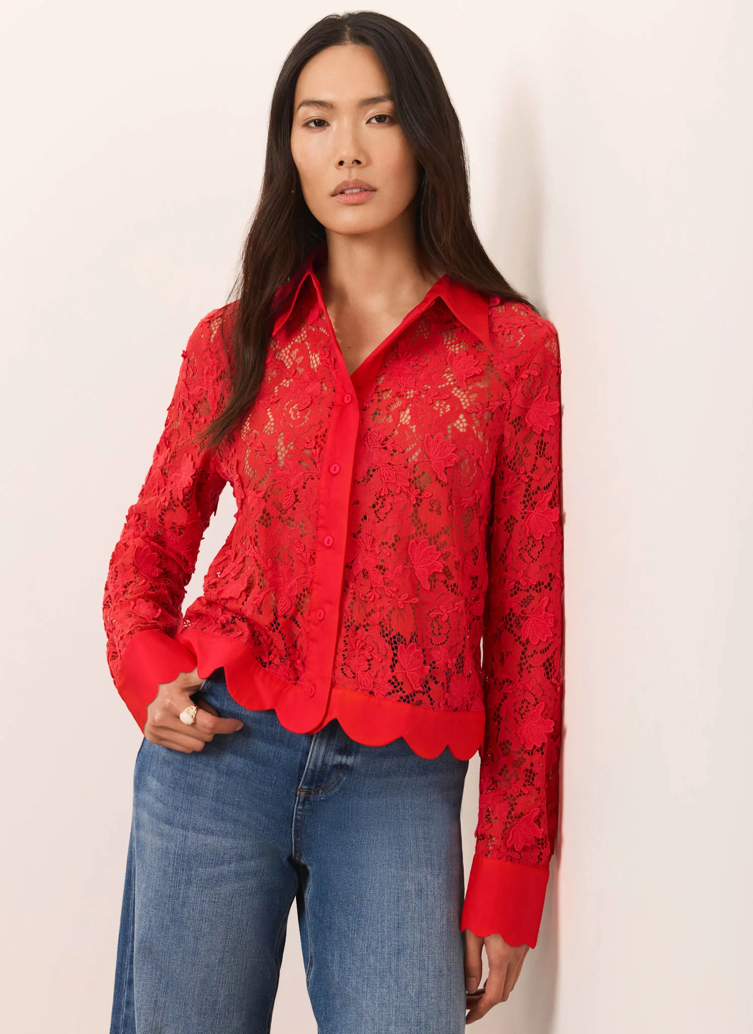 9024-red-lace-cropped-shirt-3.webp Red Lace Cropped Shirt