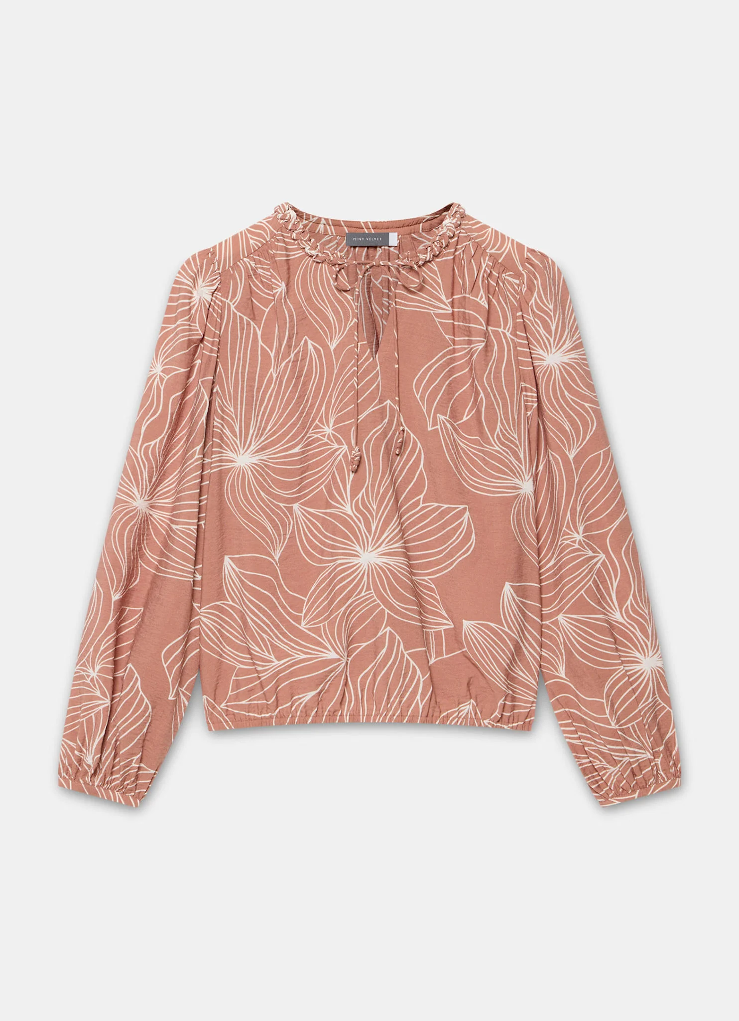 9030-tan-floral-print-blouse-7.webp Tan Floral Print Blouse