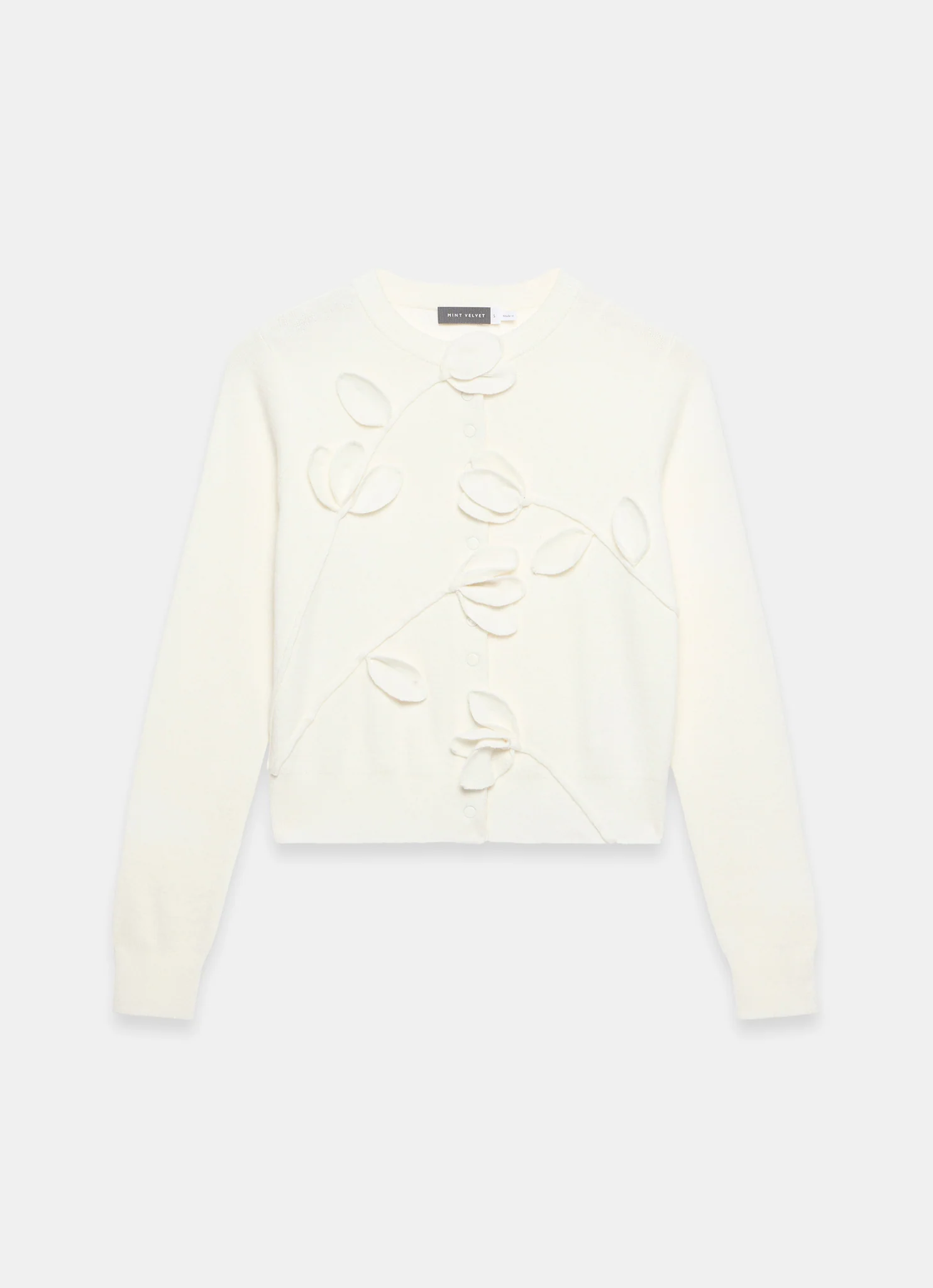 9048-cream-floral-applique-popper-detail-cardigan-6.webp Cream Floral Applique Popper Detail Cardigan