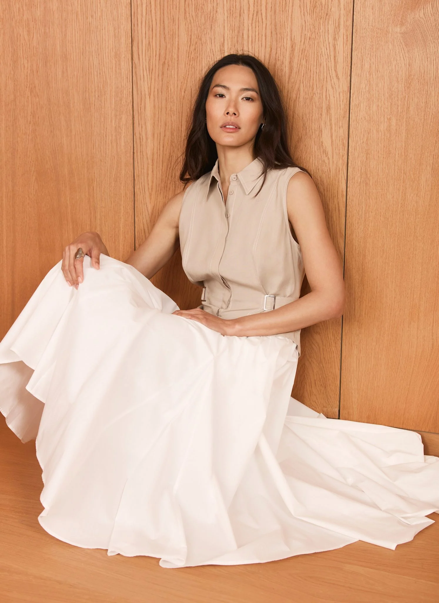9060-neutral-waistcoat-layered-midi-dress-2.webp Neutral Waistcoat Layered Midi Dress