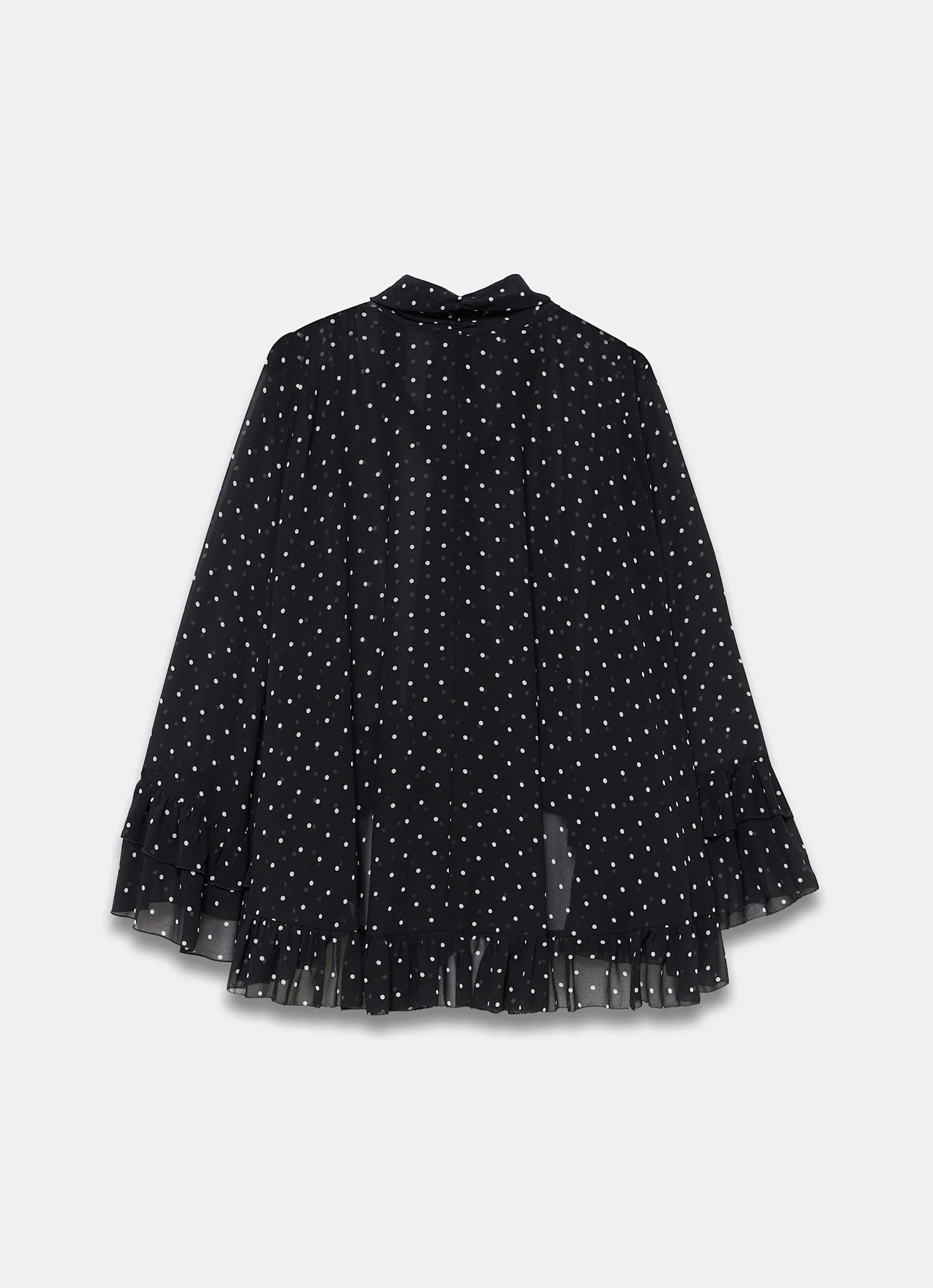 9114-black-polka-dot-print-blouse-8.webp Black Polka Dot Print Blouse