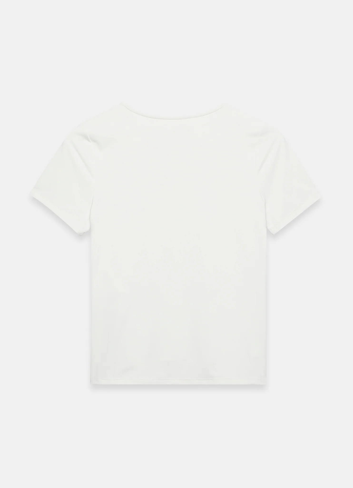 White Layering Short Sleeve Top