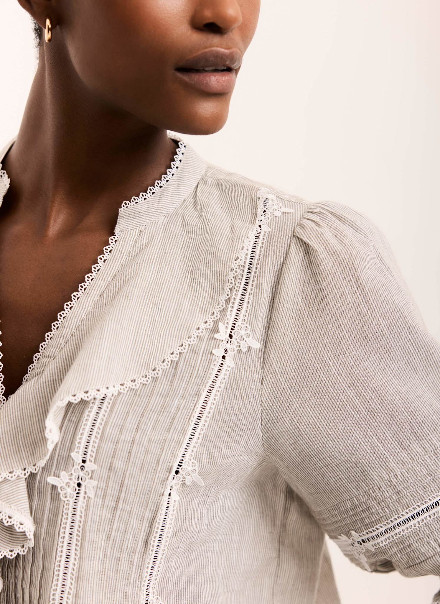9144-cotton-stripe-ruffle-blouse-4.jpg Cotton Stripe Ruffle Blouse