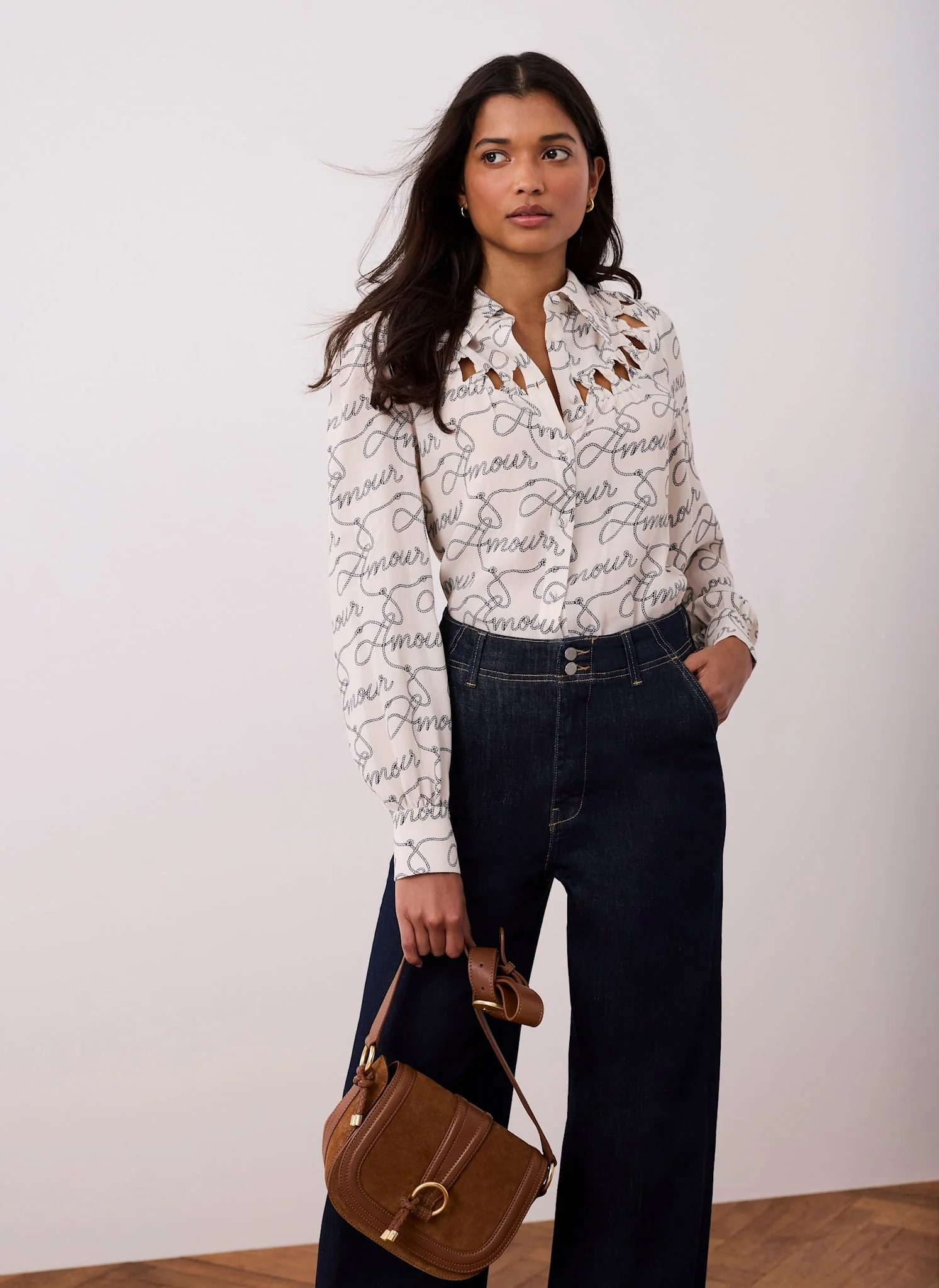 9162-cream-amour-print-bow-shirt-3.webp Cream Amour Print Bow Shirt