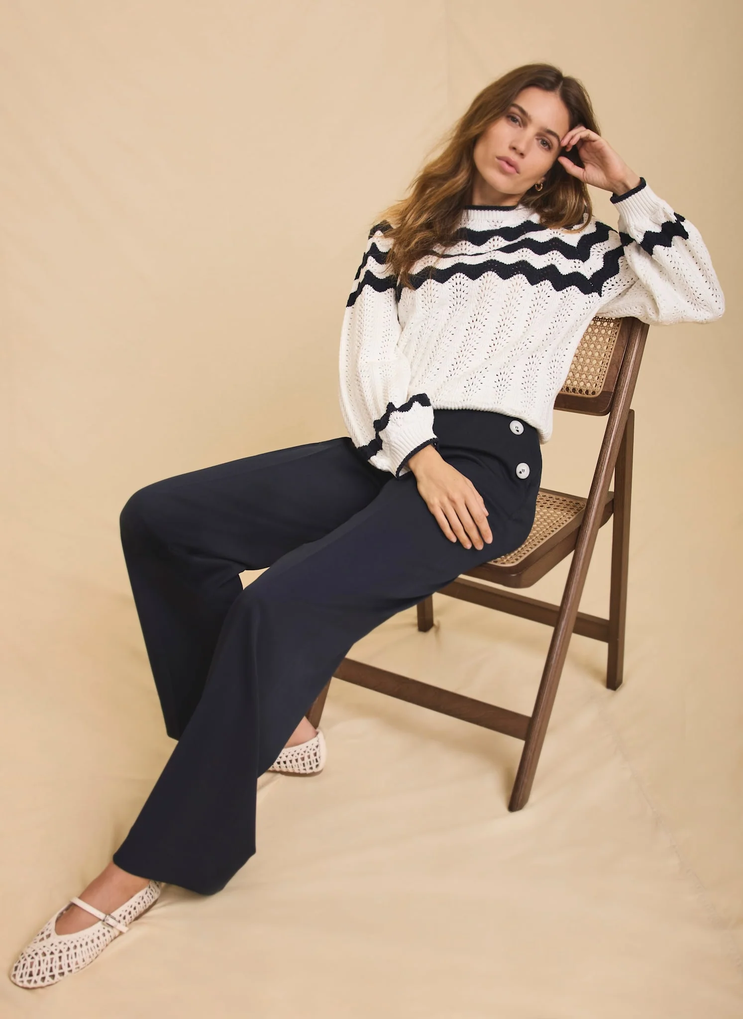 9174-neutral-striped-bow-back-jumper-5.webp Neutral Striped Bow Back Jumper