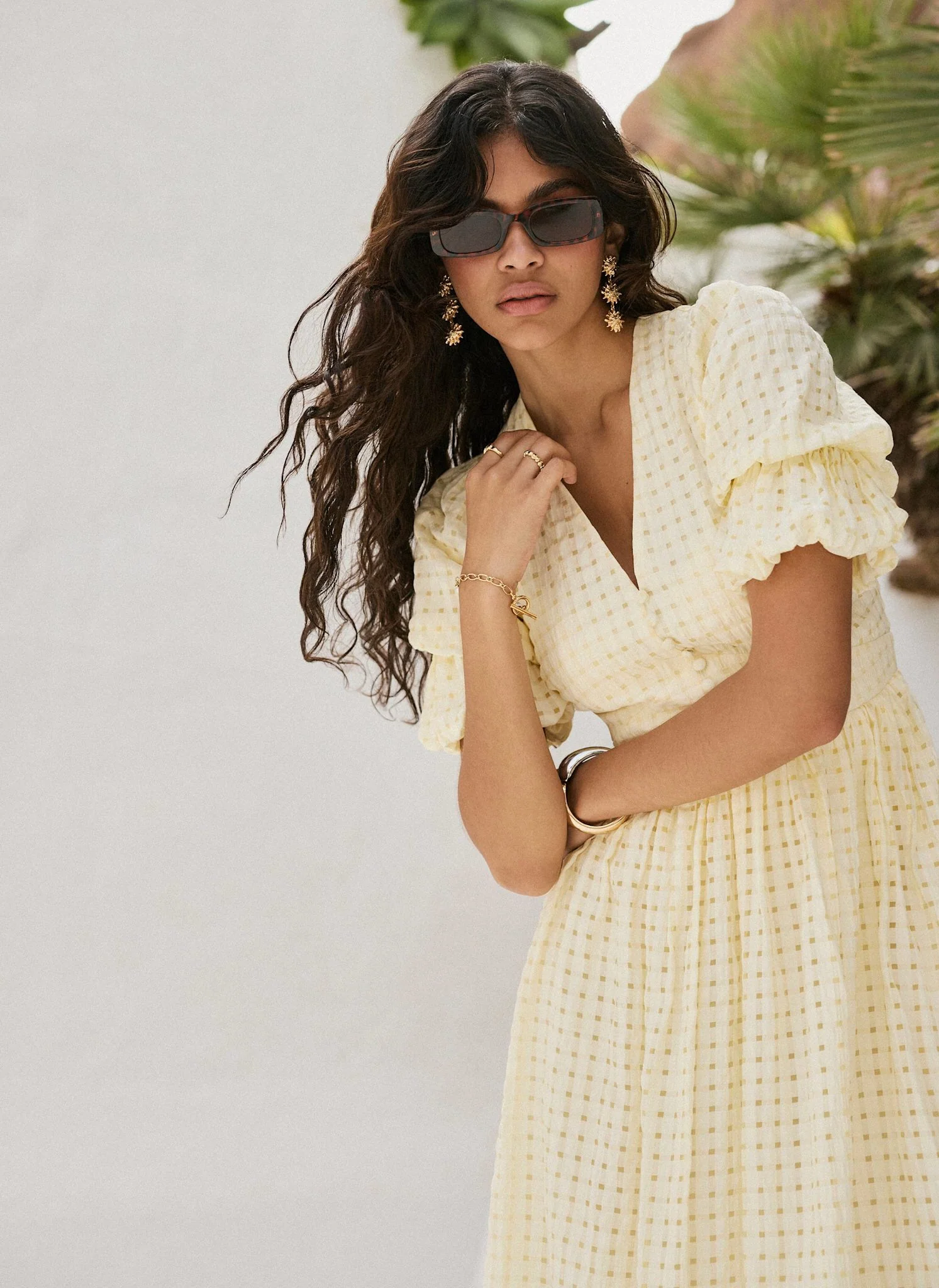 918-yellow-checked-midi-dress-2.webp Yellow Checked Midi Dress