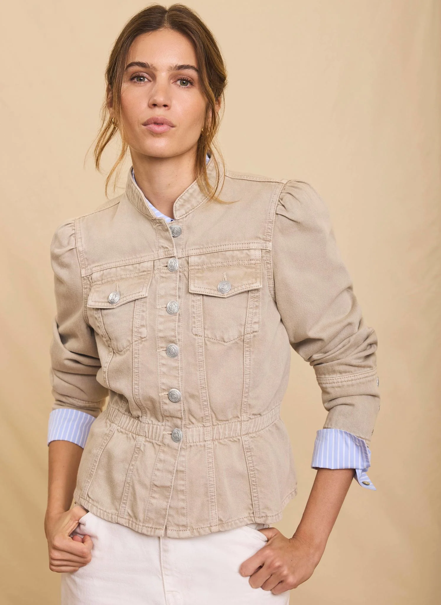 9210-neutral-military-peplum-jacket-2.webp Neutral Military Peplum Jacket