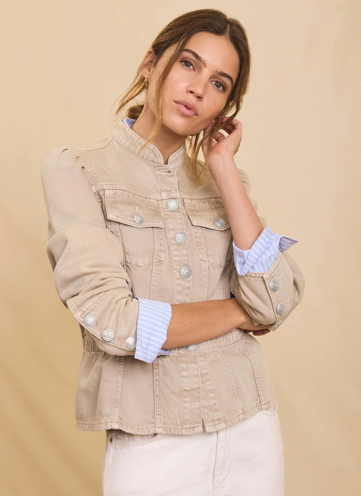 9210-neutral-military-peplum-jacket-4.webp Neutral Military Peplum Jacket