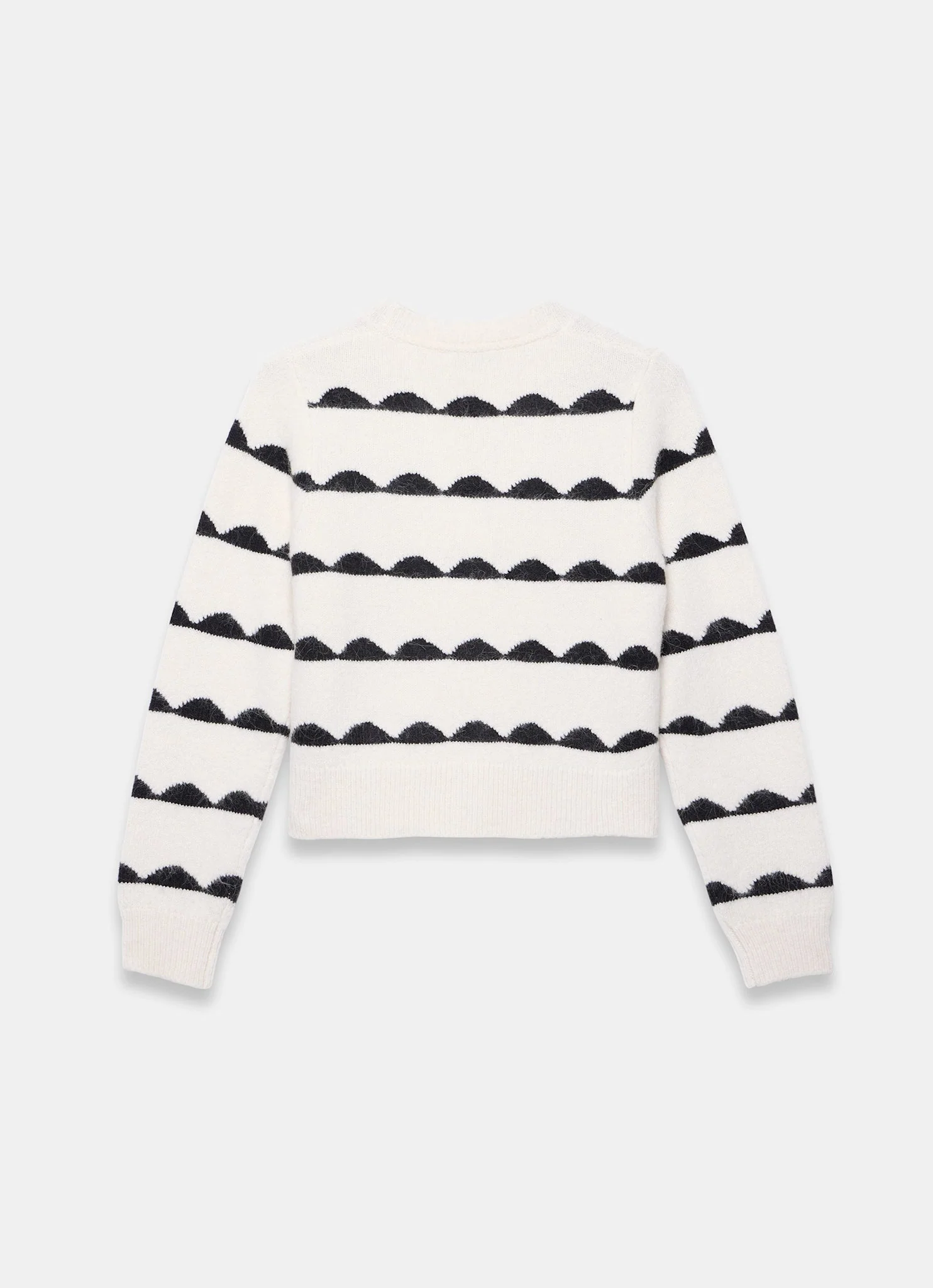 Cream Wool Blend Bow Detail Cardigan