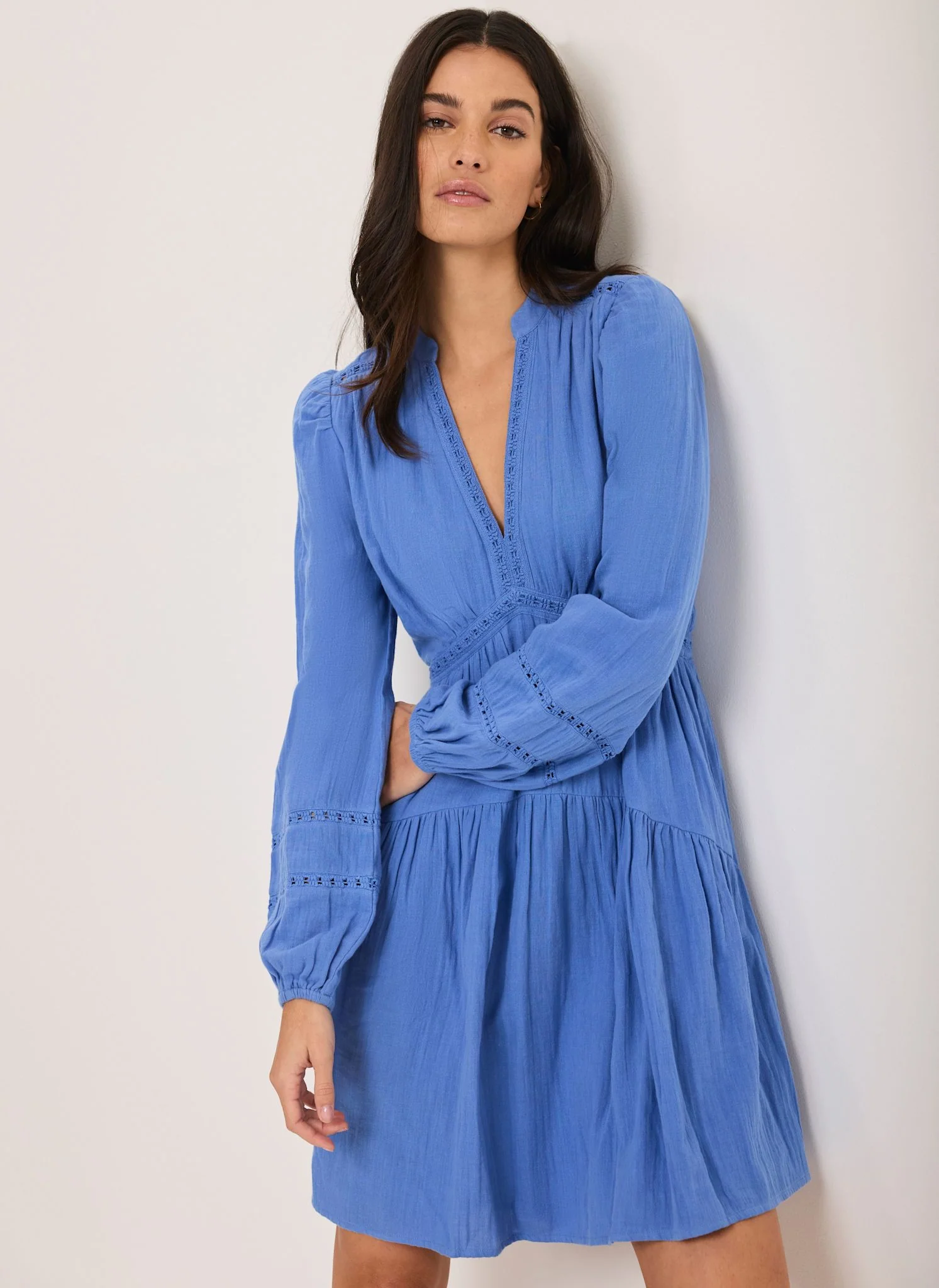 9228-blue-cotton-cheesecloth-mini-dress-1.webp Blue Cotton Cheesecloth Mini Dress