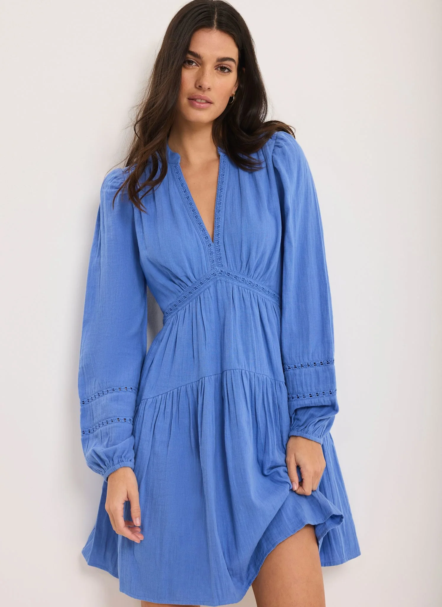 9228-blue-cotton-cheesecloth-mini-dress-4.webp Blue Cotton Cheesecloth Mini Dress