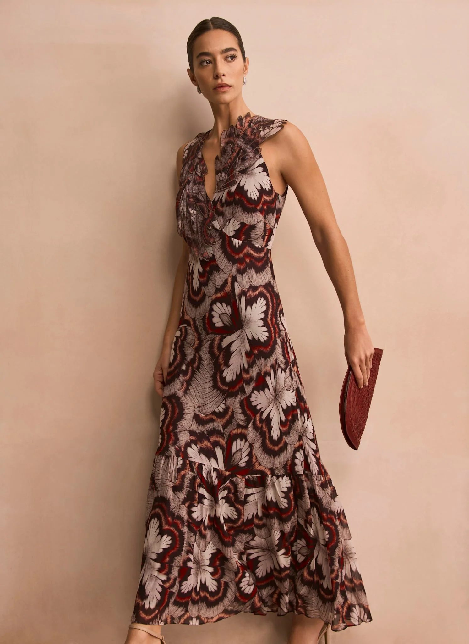 9268-brown-printed-maxi-dress-3.webp Brown Printed Maxi Dress