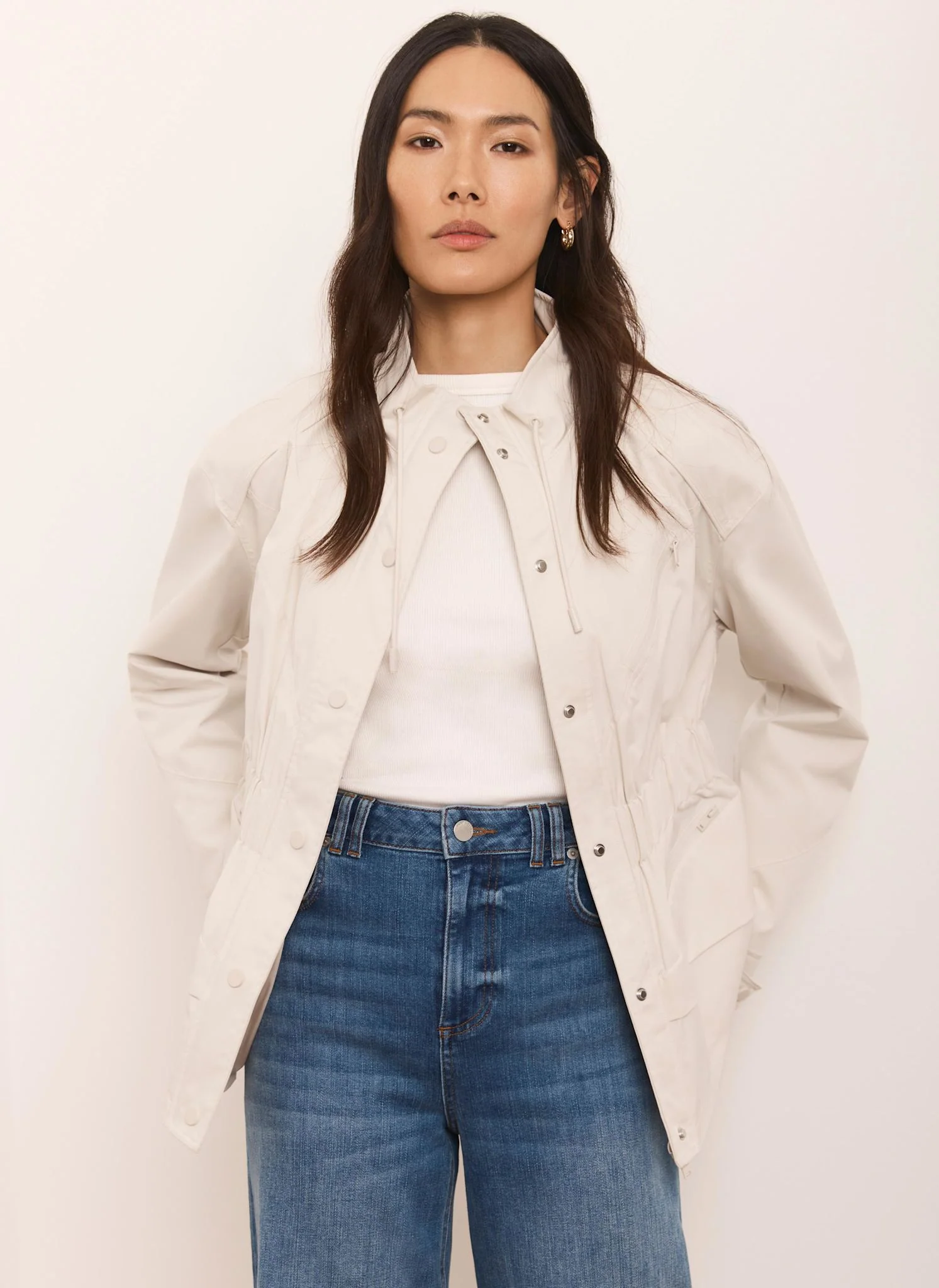 Neutral Drawstring Jacket