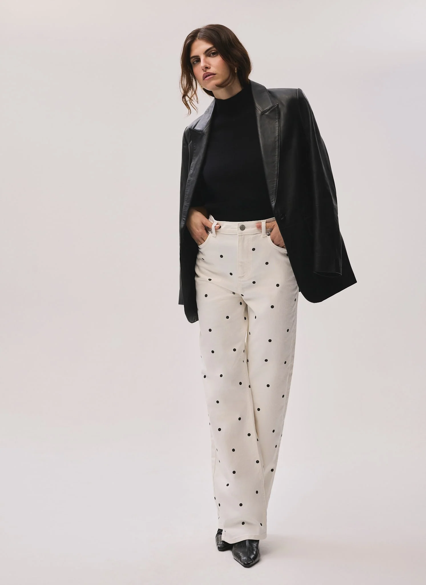 9452-cream-polka-dot-wide-jeans-3.webp Cream Polka Dot Wide Jeans