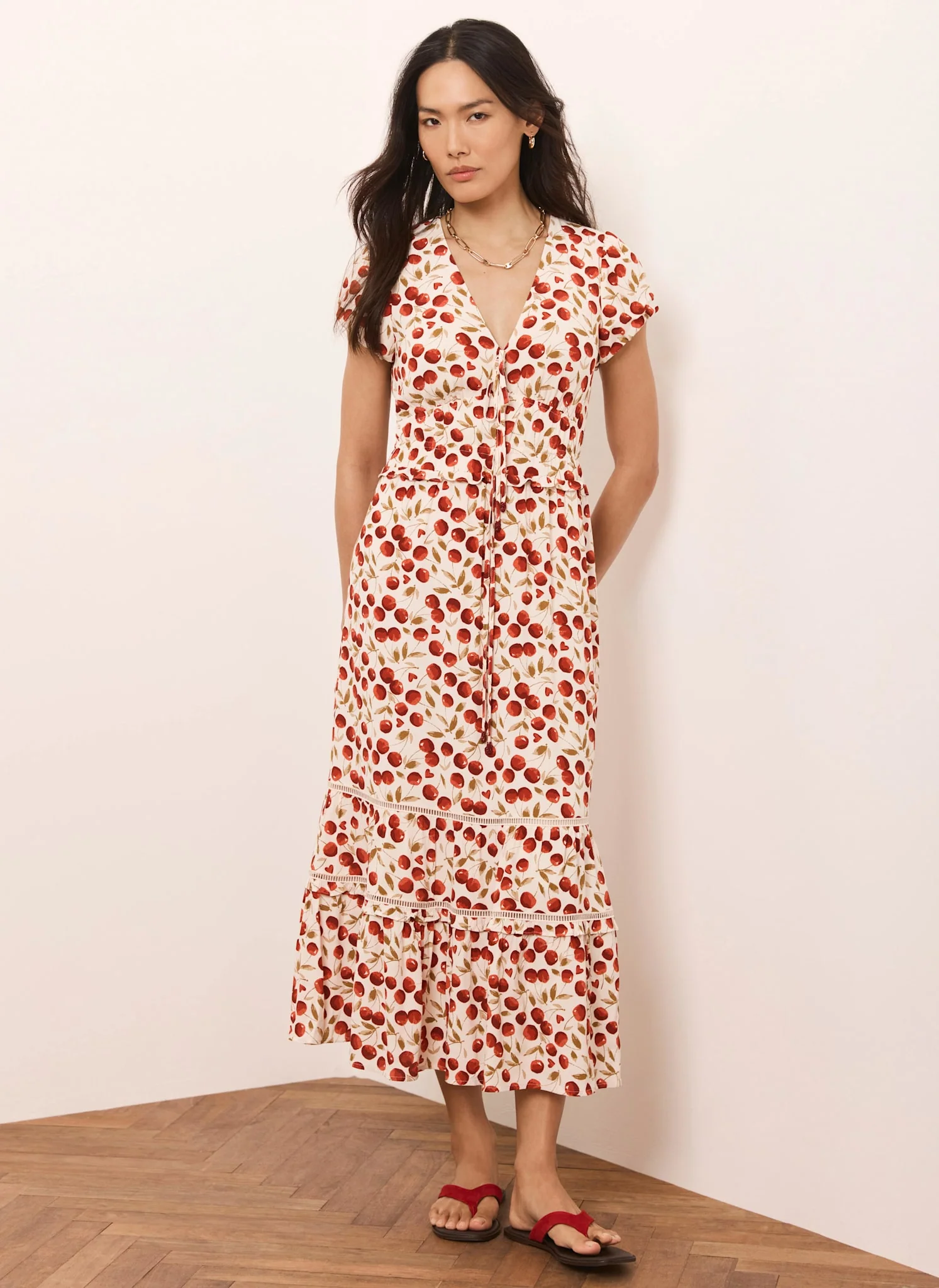 9660-red-cherry-print-midi-dress-4.webp Red Cherry Print Midi Dress