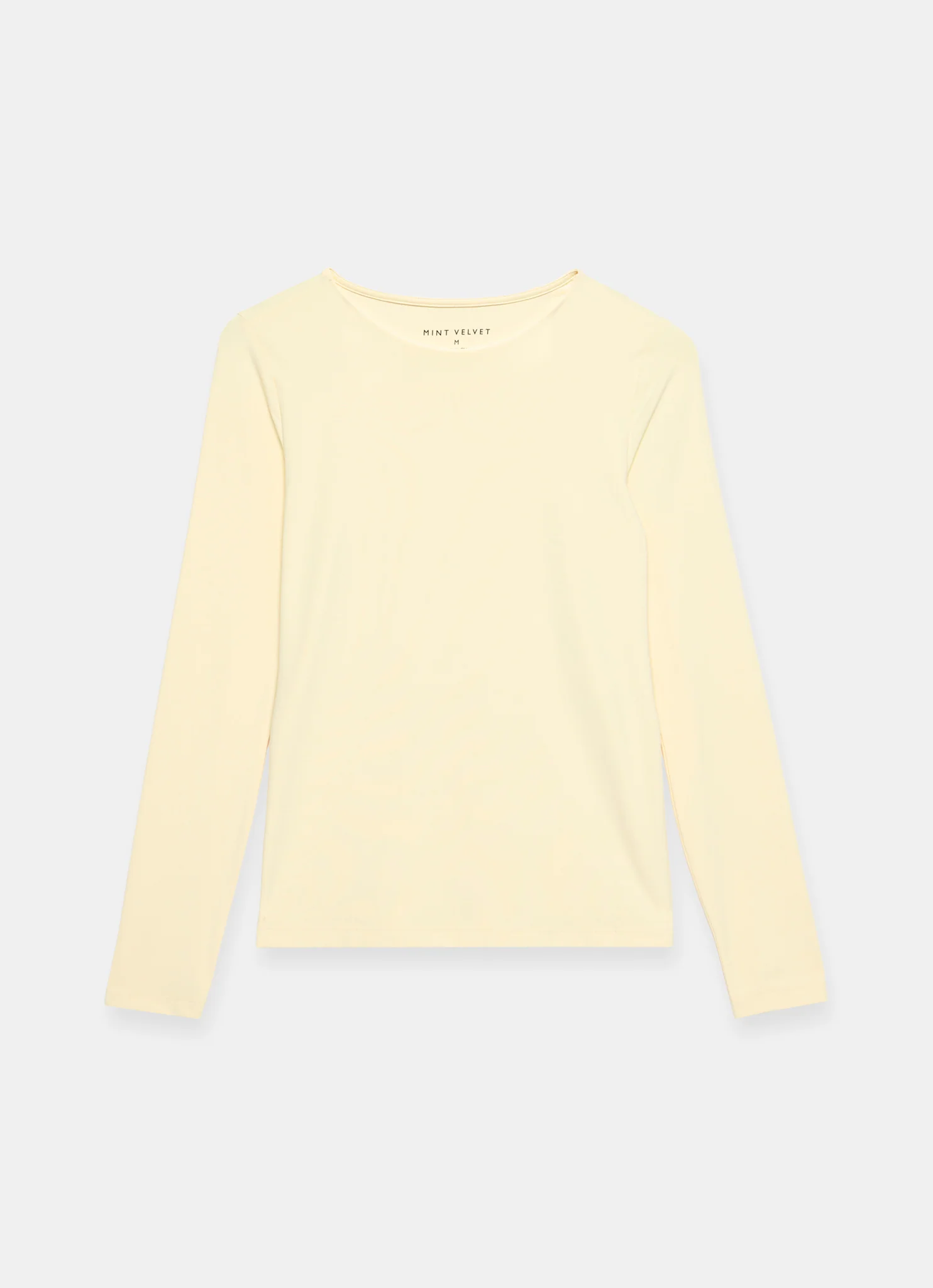9732-butter-yellow-layering-crew-neck-top-6.webp Butter Yellow Layering Crew Neck Top