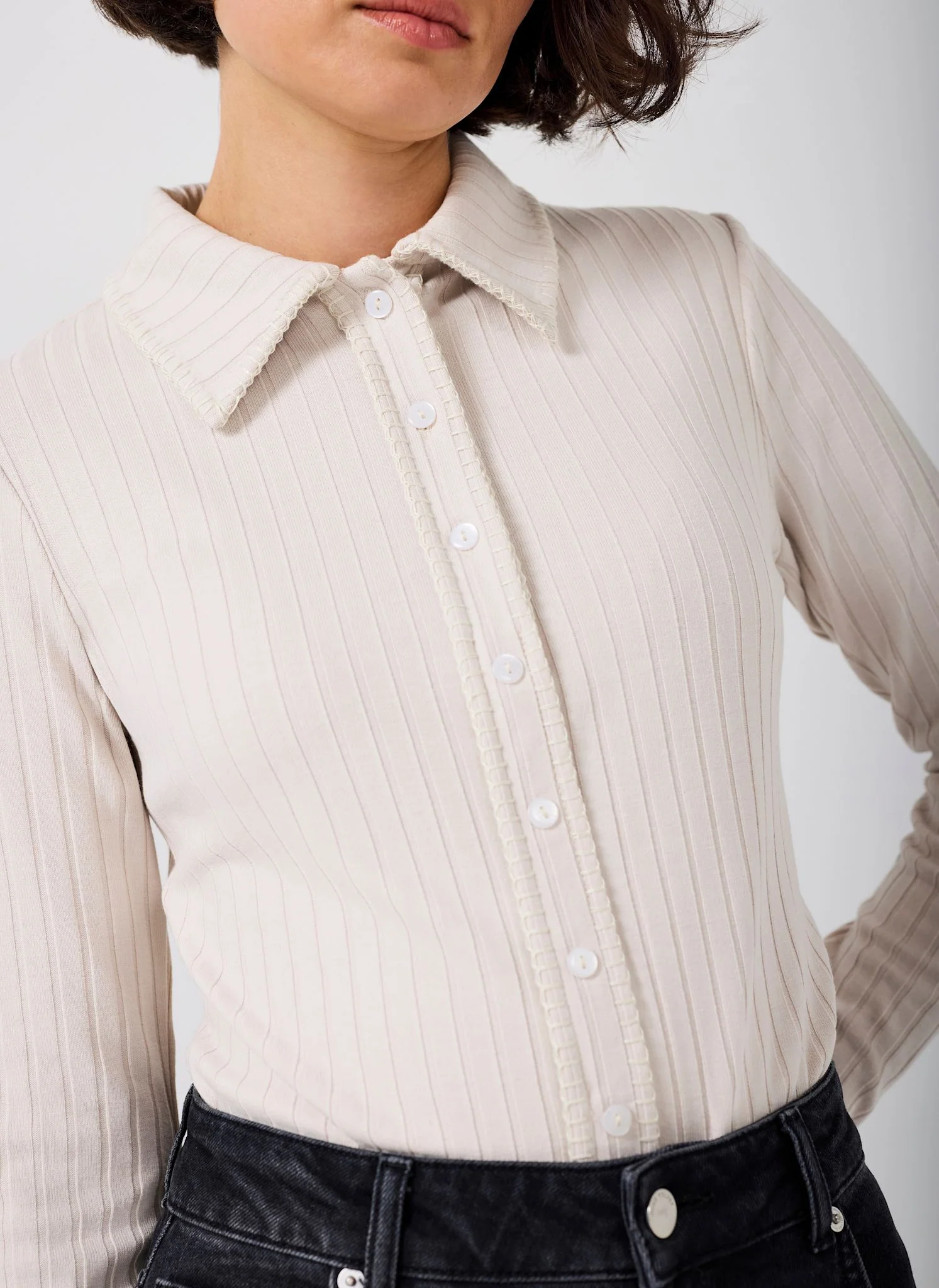 9738-neutral-whipstitch-polo-top-3.webp Neutral Whipstitch Polo Top