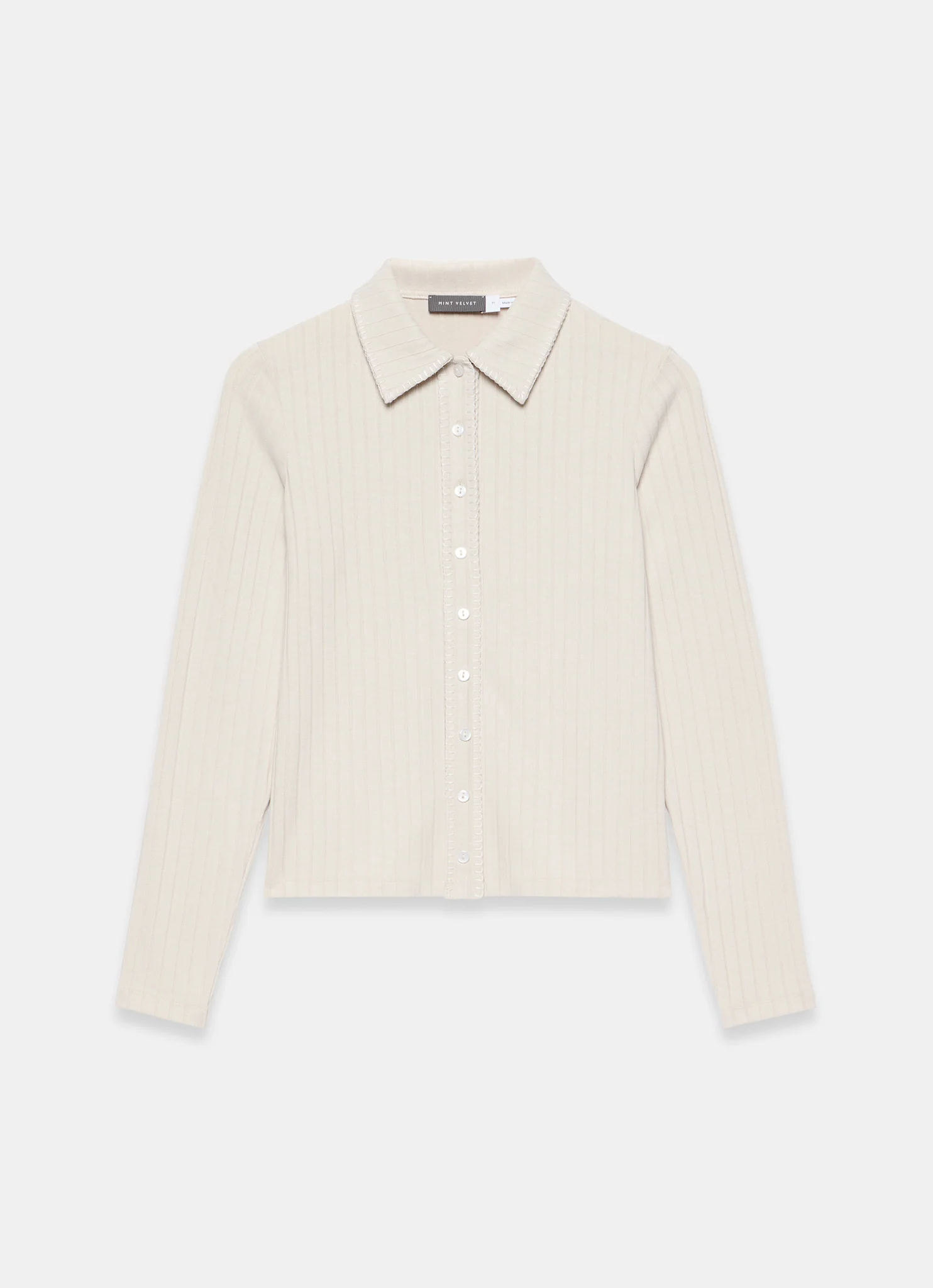 9738-neutral-whipstitch-polo-top-6.webp Neutral Whipstitch Polo Top
