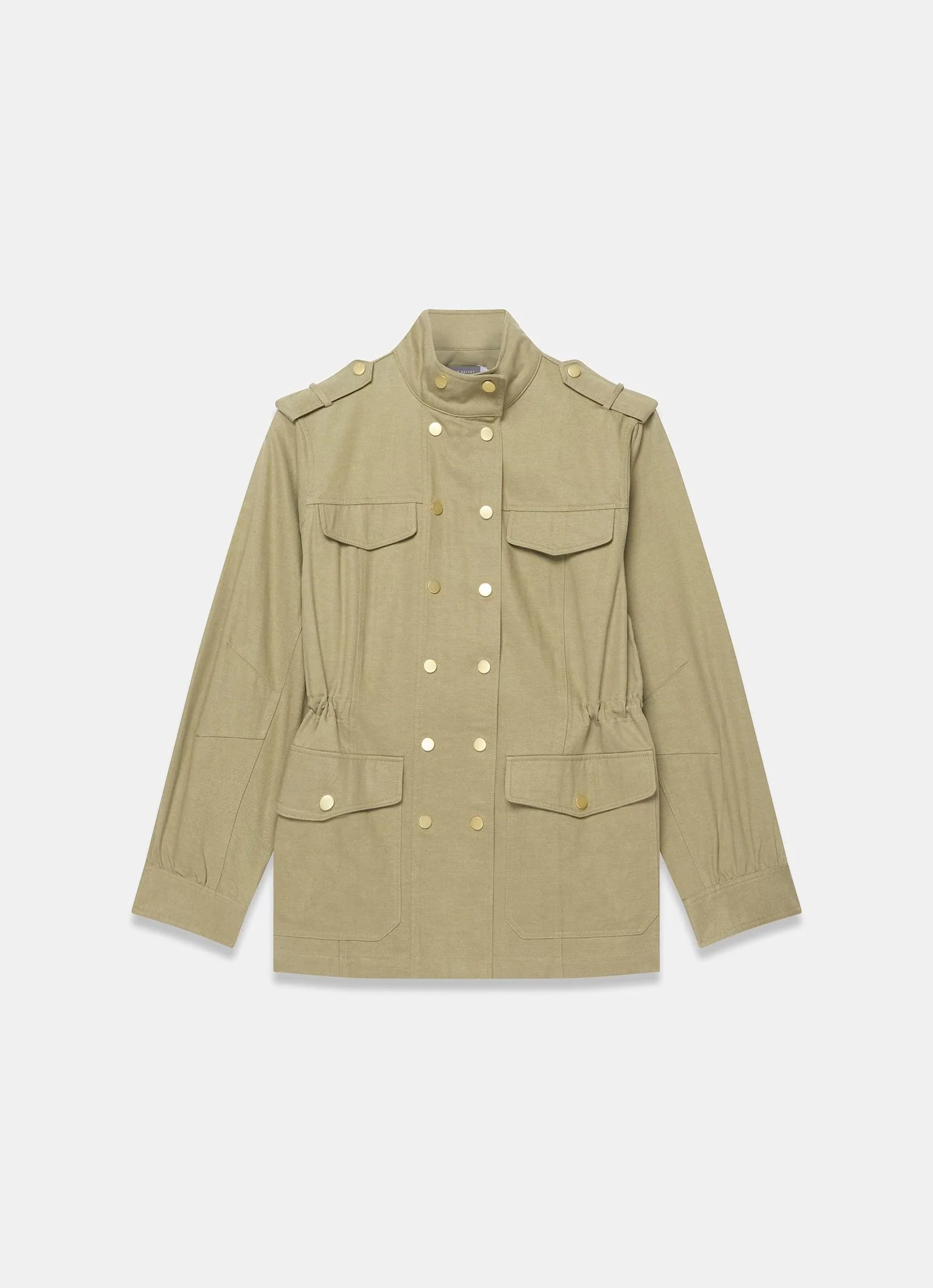Khaki Washed Pocket Shacket